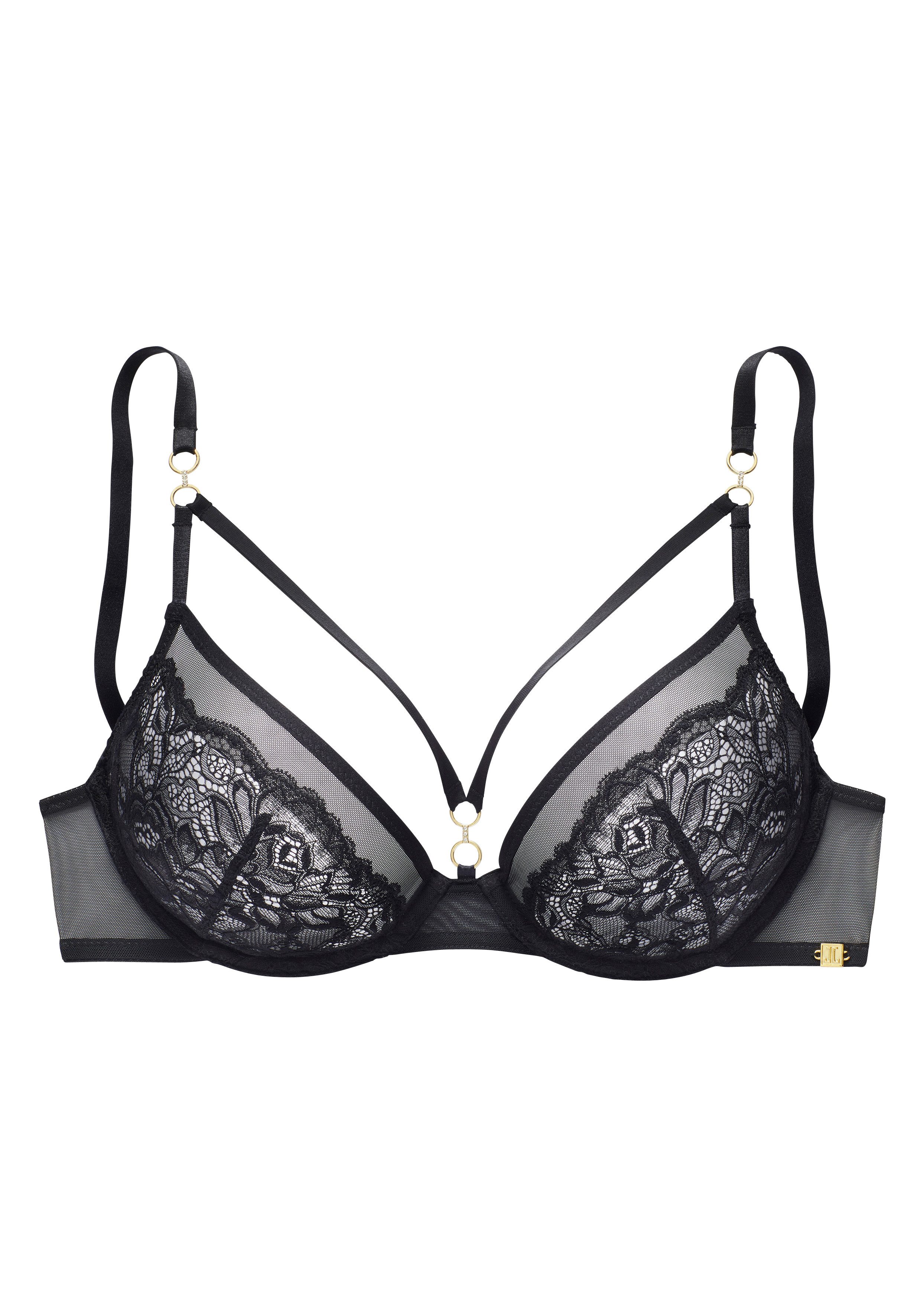 Jette Joop Beugel-bh met spannende ring- en banddetails, sexy lingerie, verleidelijke ondermode