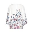 lascana blouse zonder sluiting met bloemenprint wit