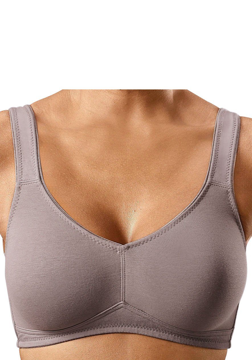 Petite fleur Soft-bh zonder beugels, gemaakt van zacht katoen (Set van 2)