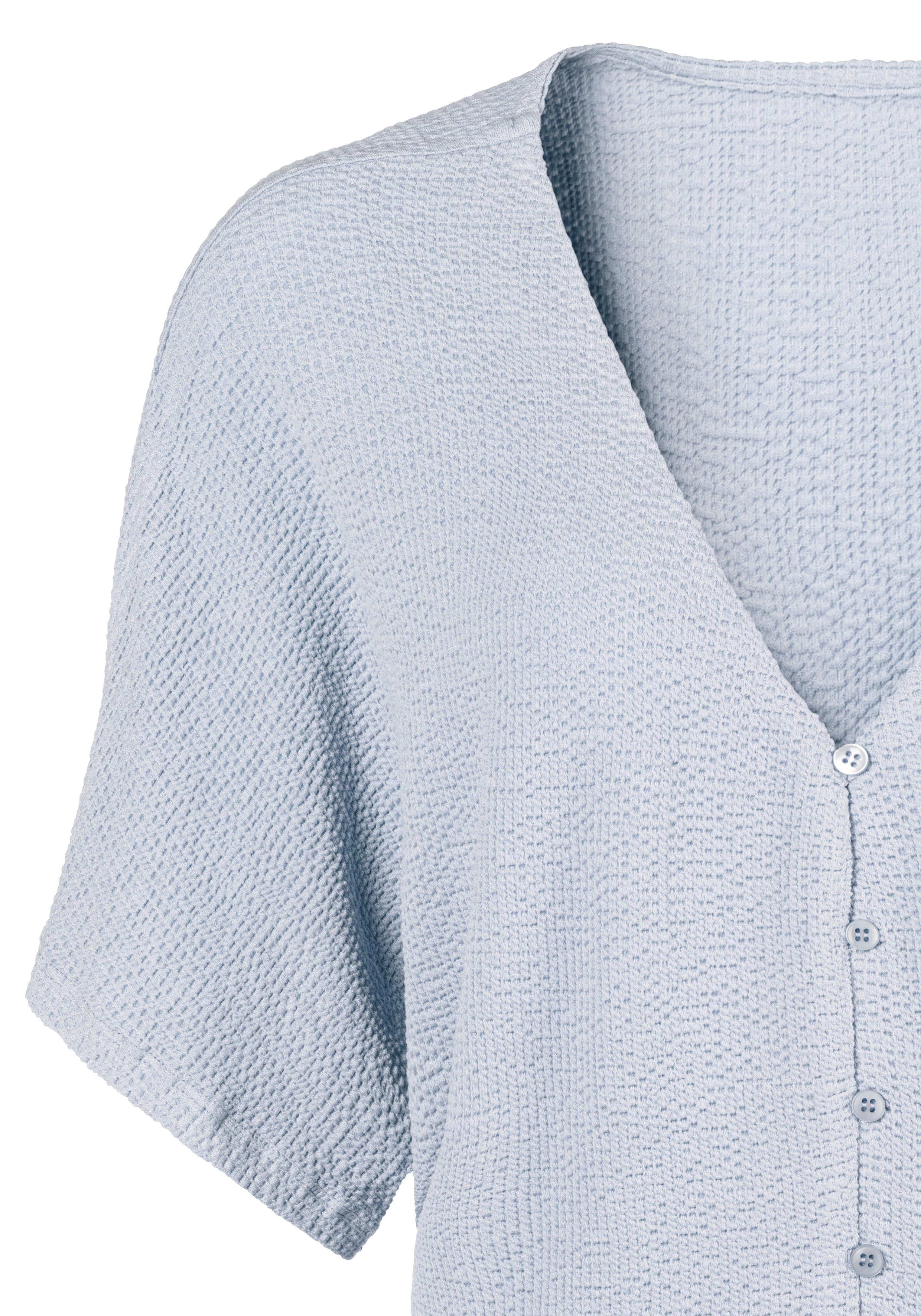 Lascana T-shirt van gestructureerd materiaal