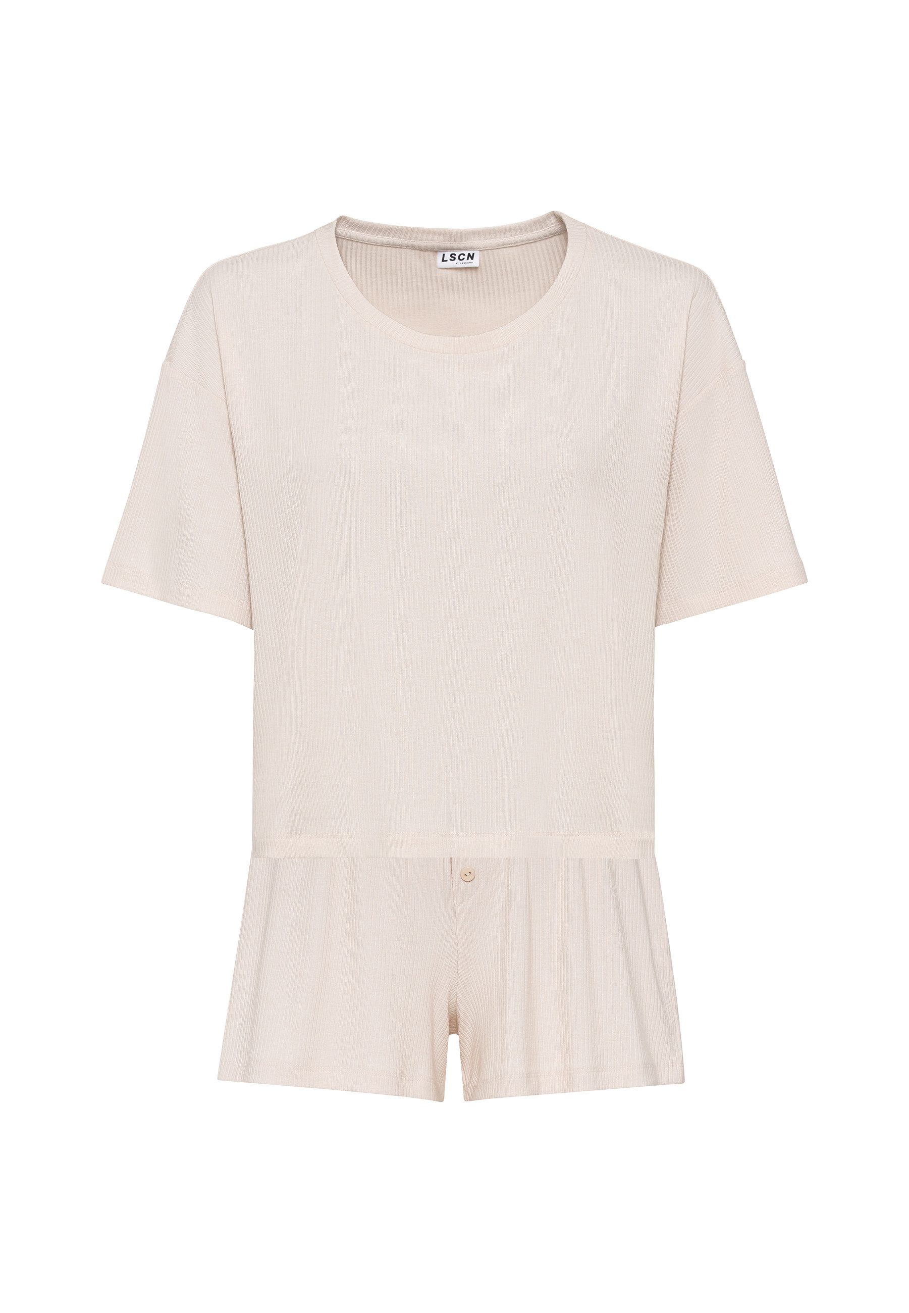LSCN by LASCANA Shortama met kleine sierknoopsluiting (2-delig)