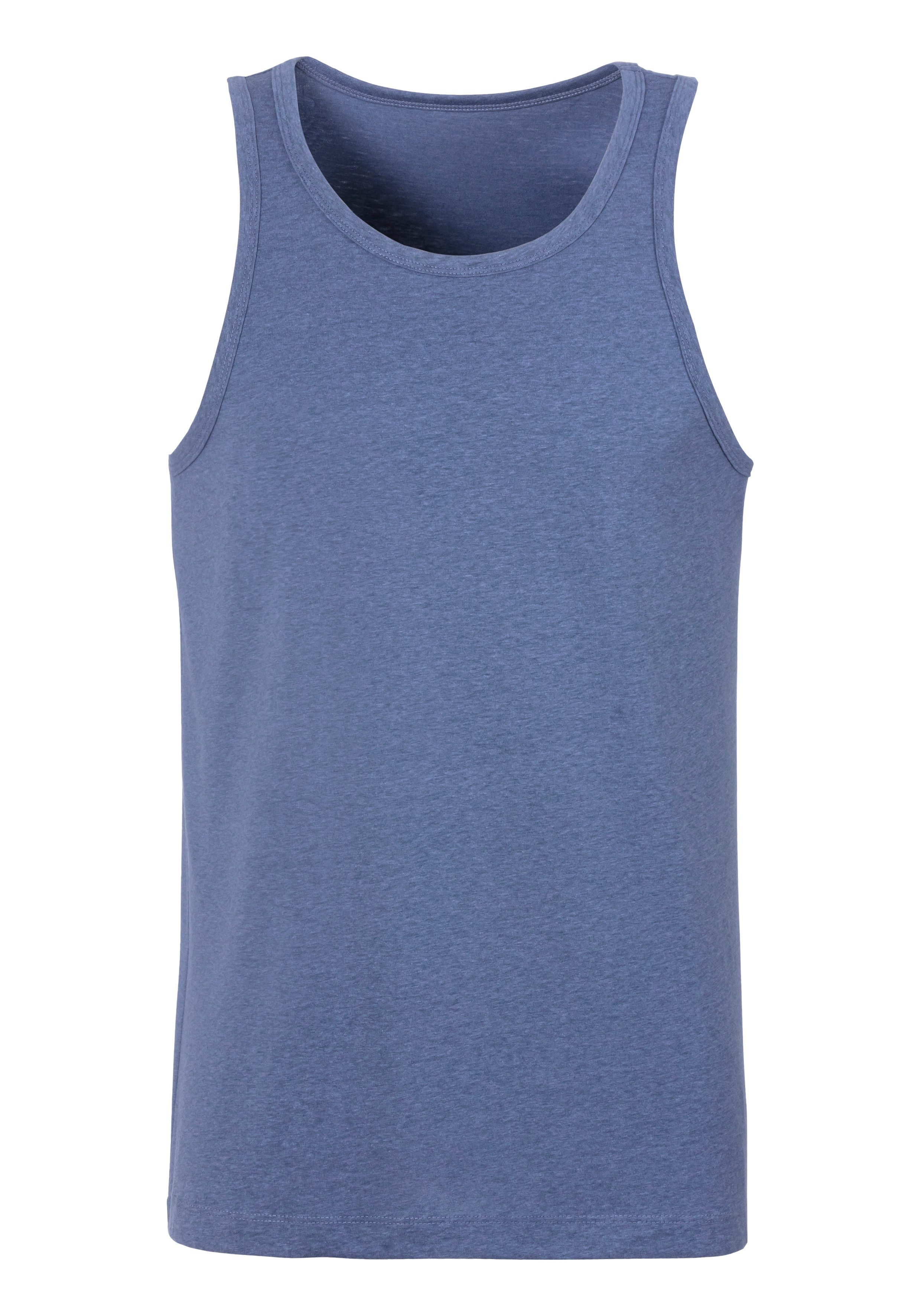 John Devin Tanktop in mooie mêlee-look (set, 2-delig, 2)