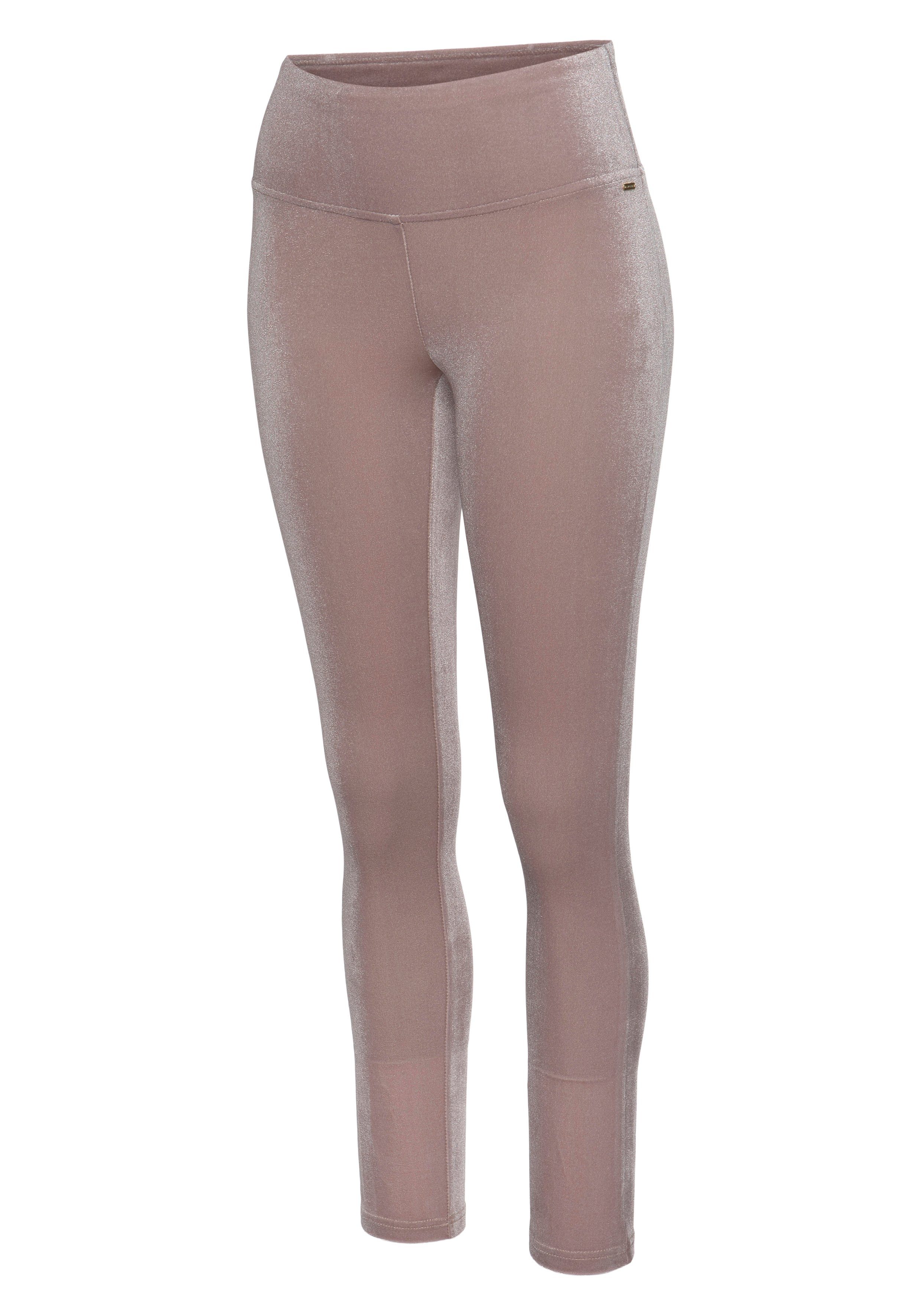 Lascana Legging in zachte, elastische velourslook