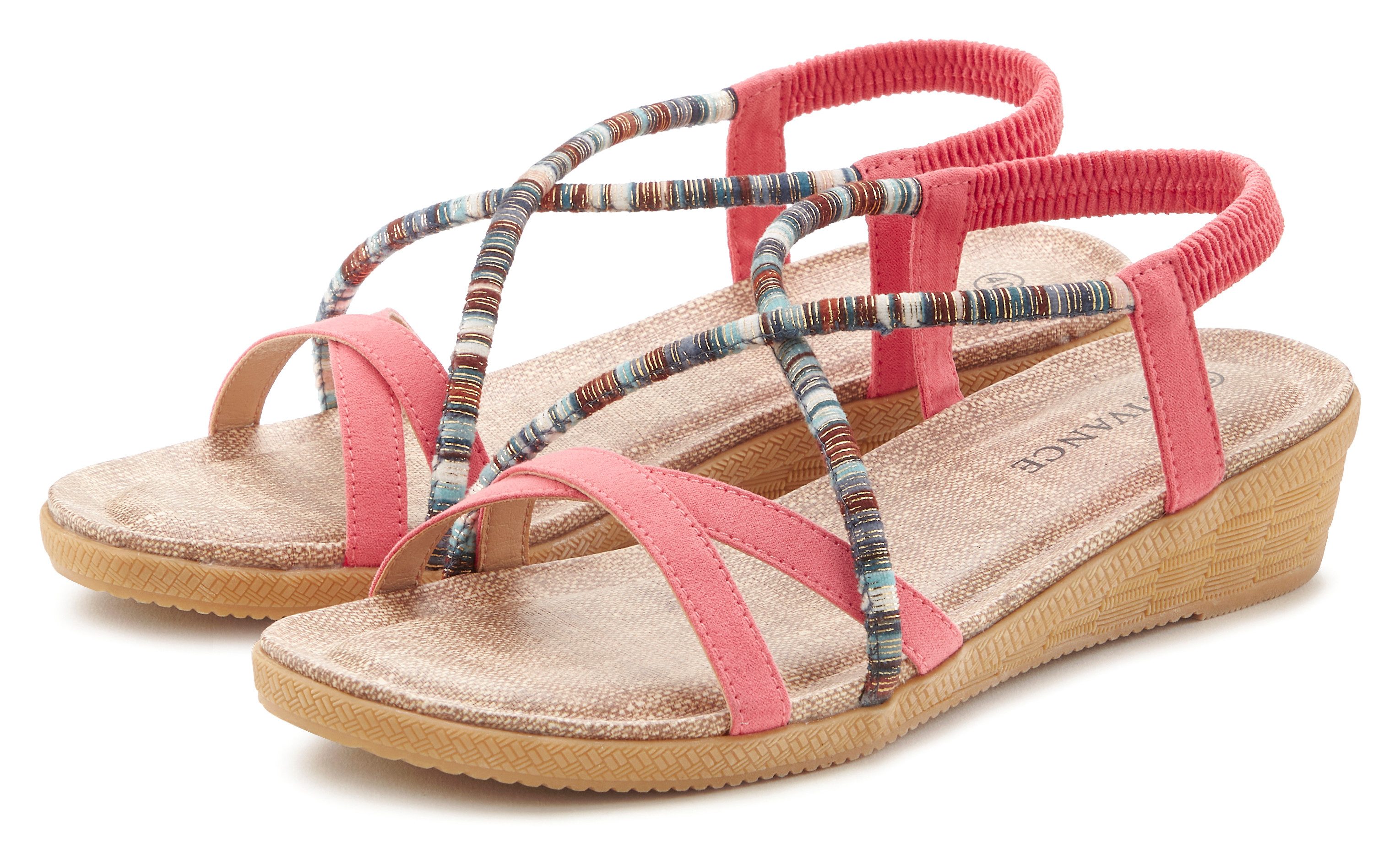 Vivance Sandalen met subtiele sierdetails, sandaal, zomerschoen vegan