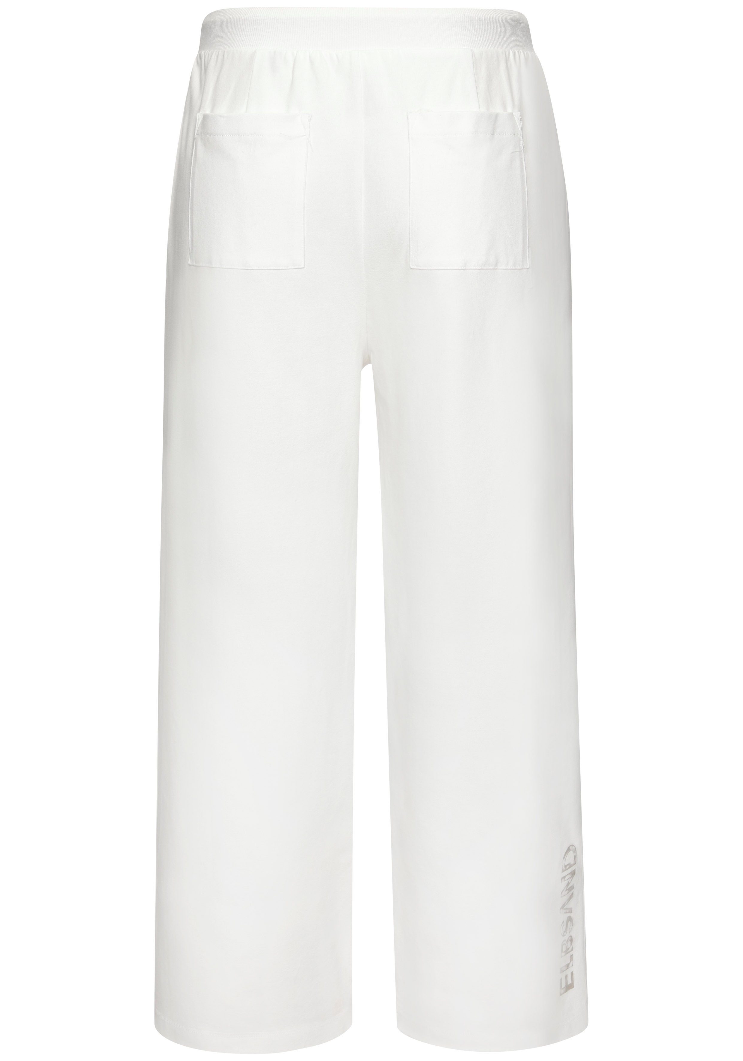 Elbsand 7/8 broek van sweatstof met een brede pijp