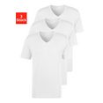 bench. shirt met v-hals met een perfecte pasvorm (3-delig) wit
