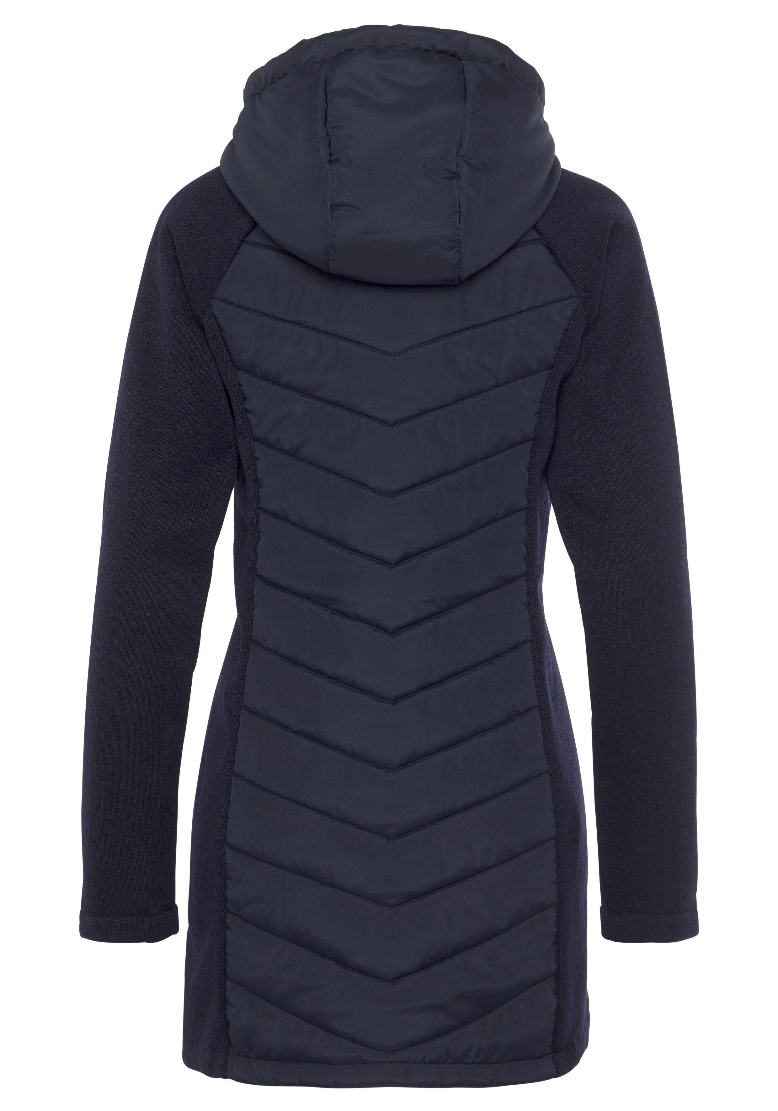 Vivance Gewatteerde jas met tricot-fleece-mouwen