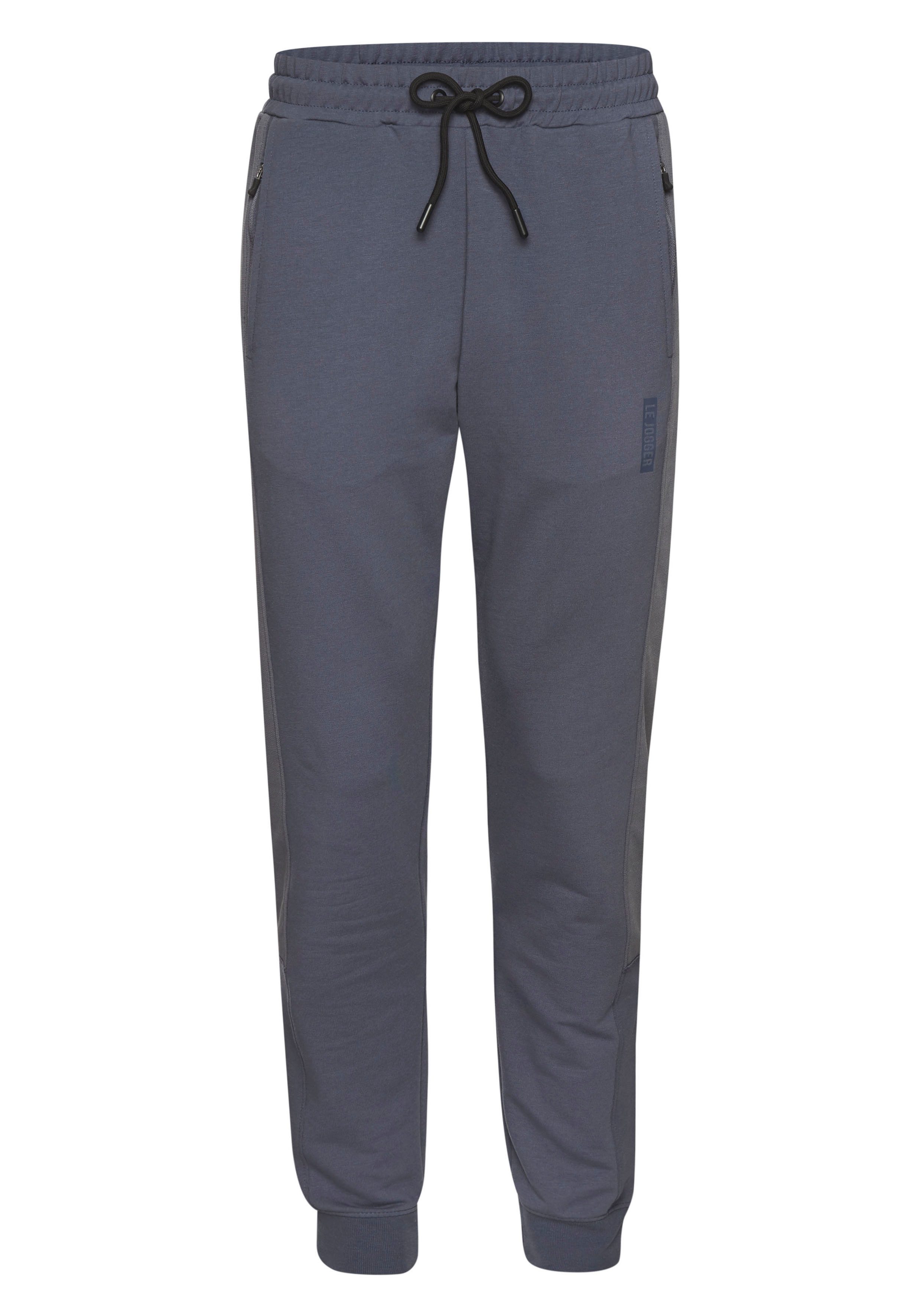 le jogger® Sweatpants met gekleurde inzet en ritszakken