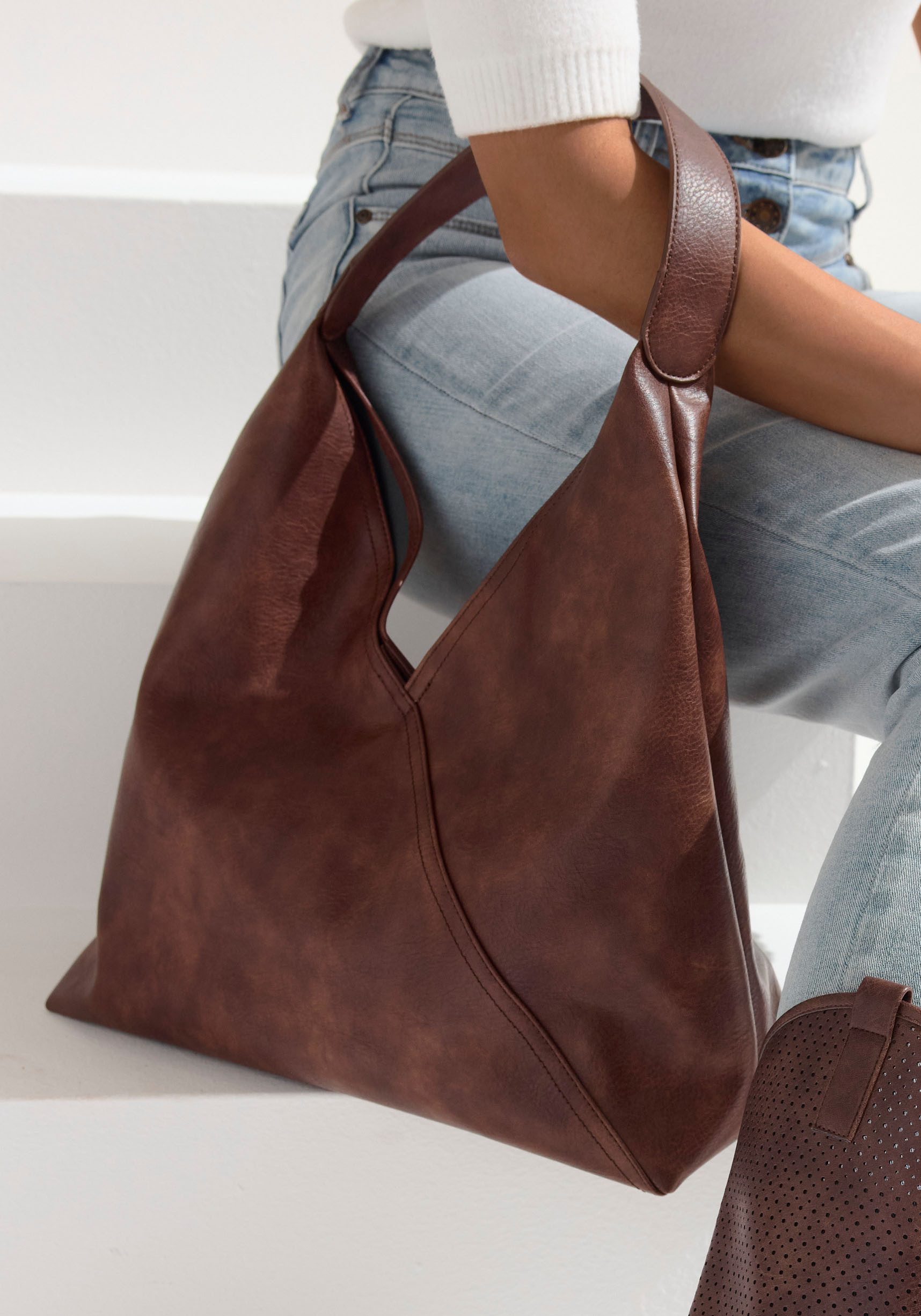 Vivance Shopper Handtas, schoudertas, handtas, hobobag VEGAN