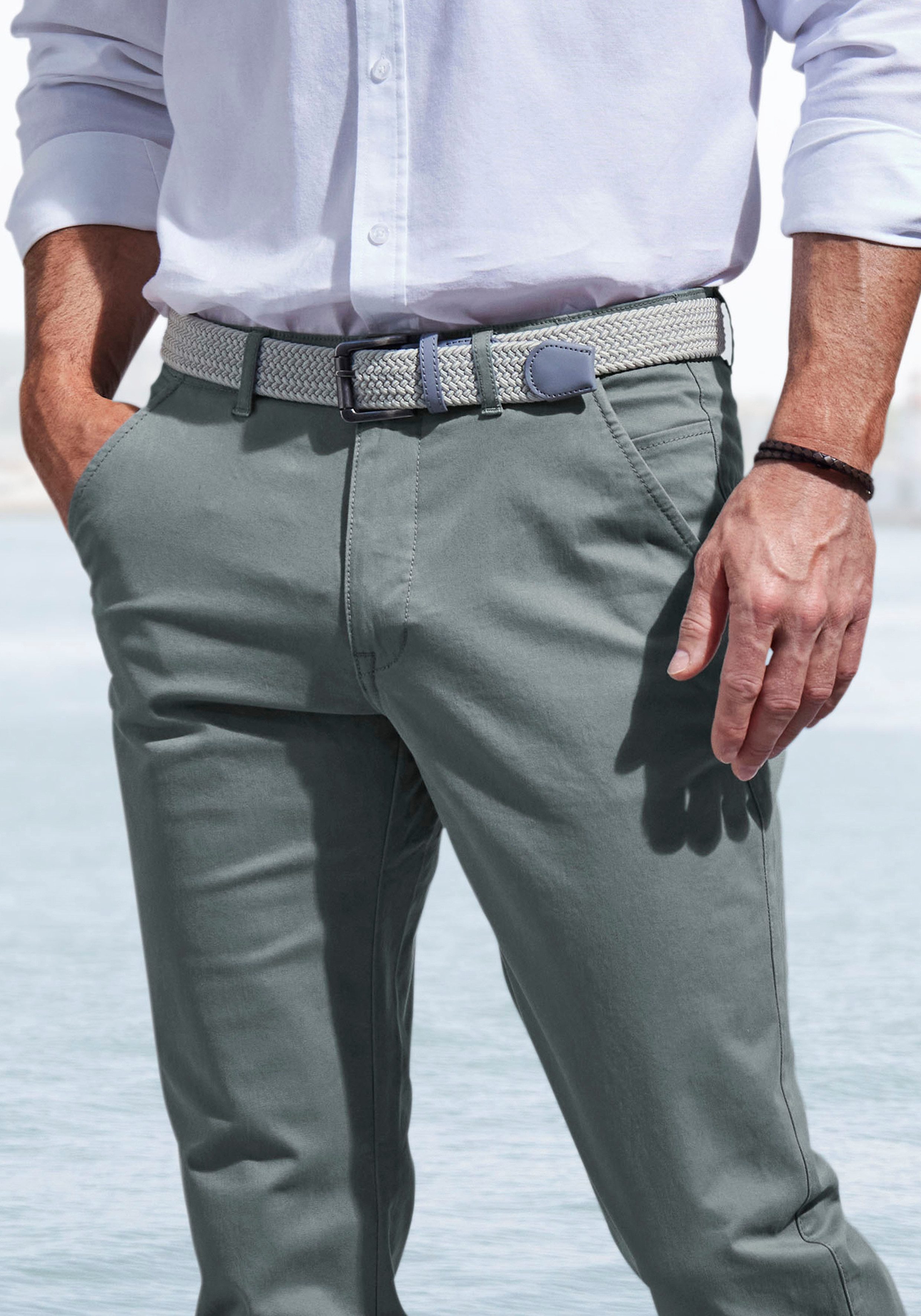 John Devin Chino Regular fit elastische katoenkwaliteit