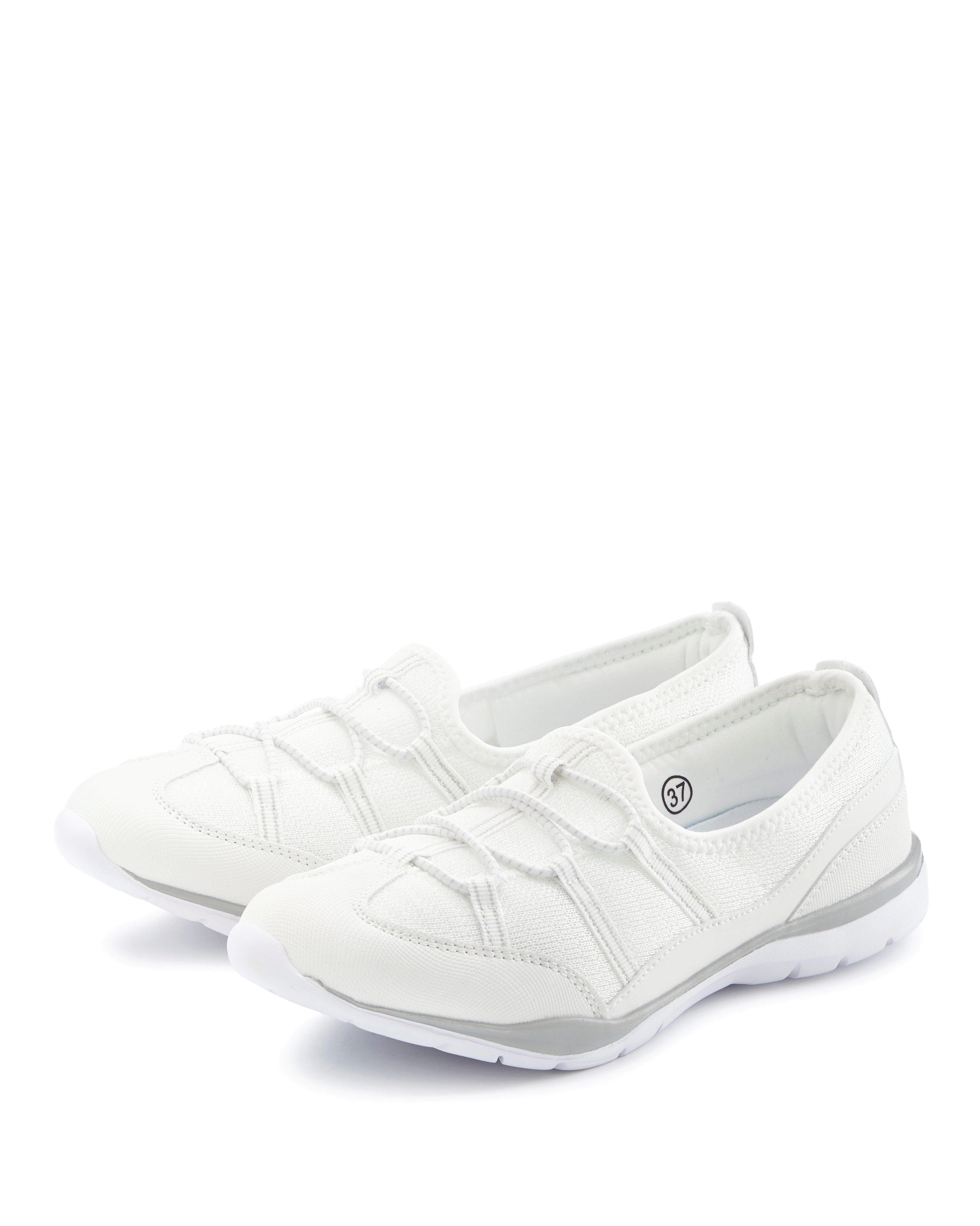 Lascana Sneakers Lage schoen, vrijetijdsschoen, slipper, om in te stappen met elastische veters vegan