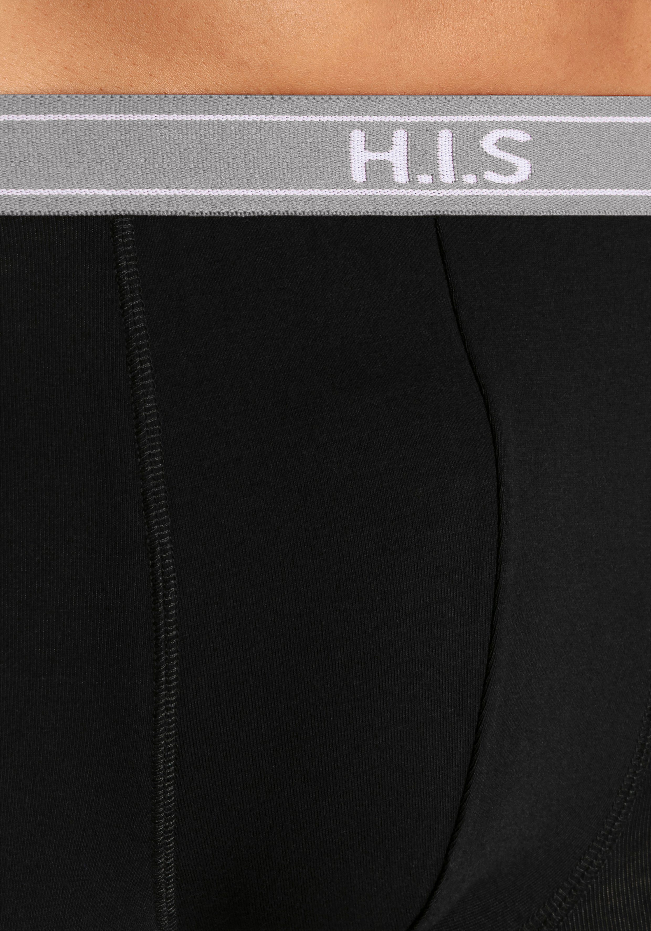 H.I.S Boxershort voor heren met strepen en logo op de band (set, 5 stuks)