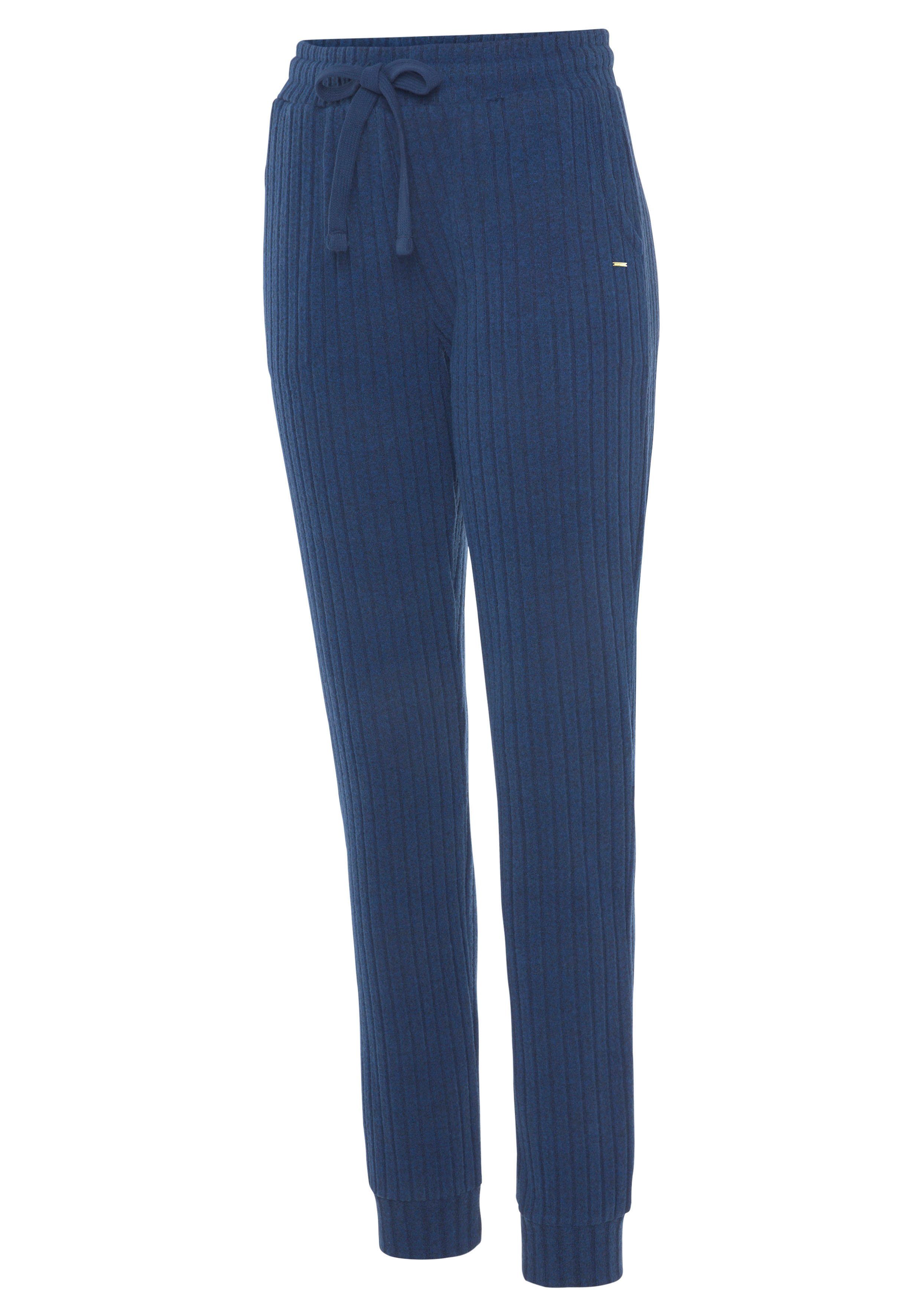 Lascana Homewearbroek -Loungebroek Lounge-/brei broek met praktische zakken, loungewear