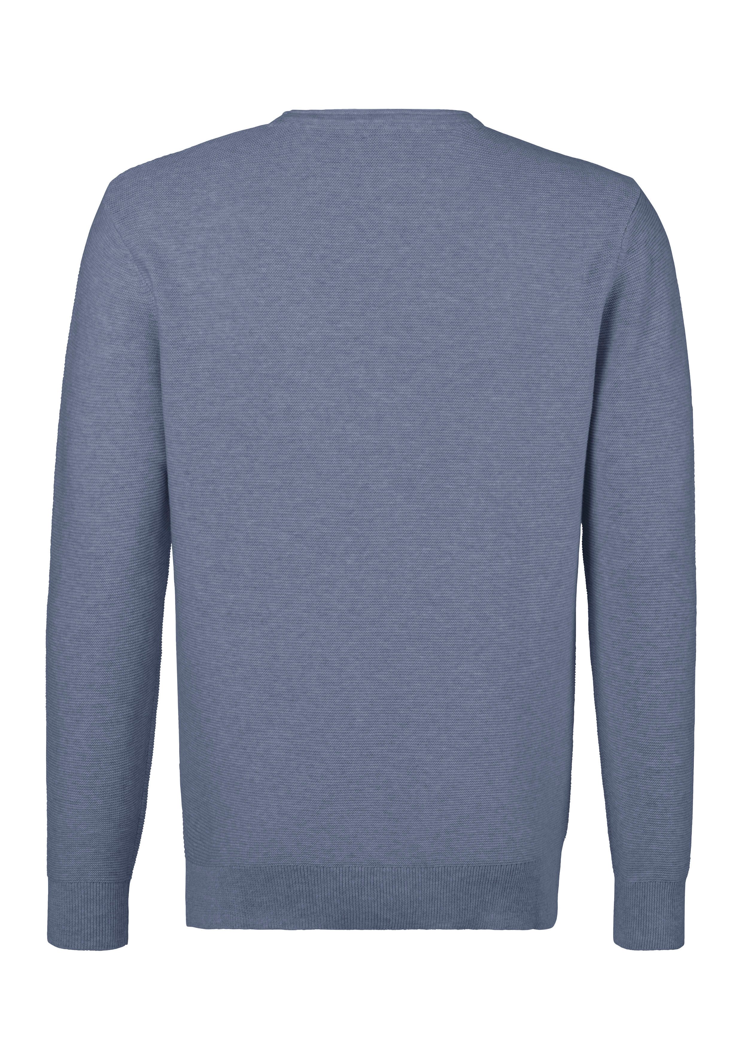 AUTHENTIC LE JOGGER Gebreide trui met double-layer look, pullover van 100% katoen