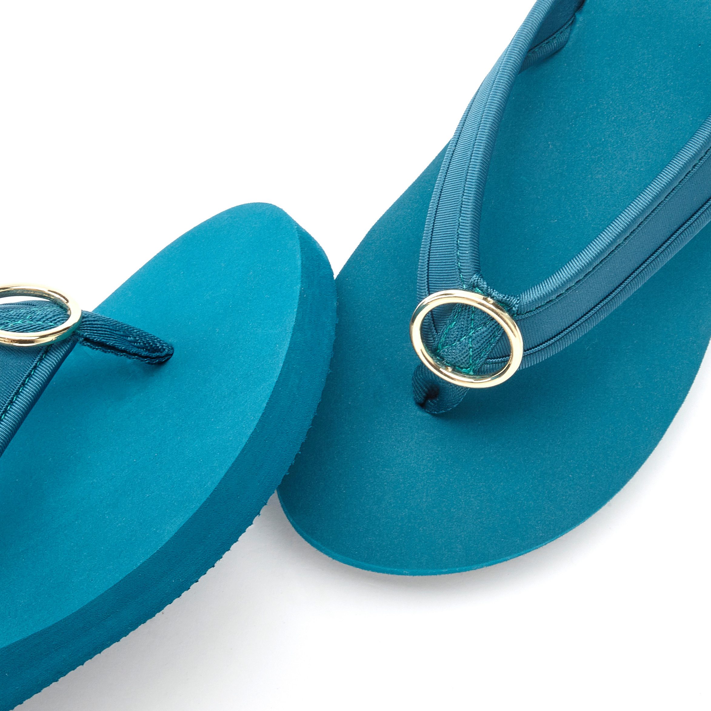 Lascana Badslippers Sandaal, pantoletten, badschoen met ringapplicatie "Italië" VEGAN