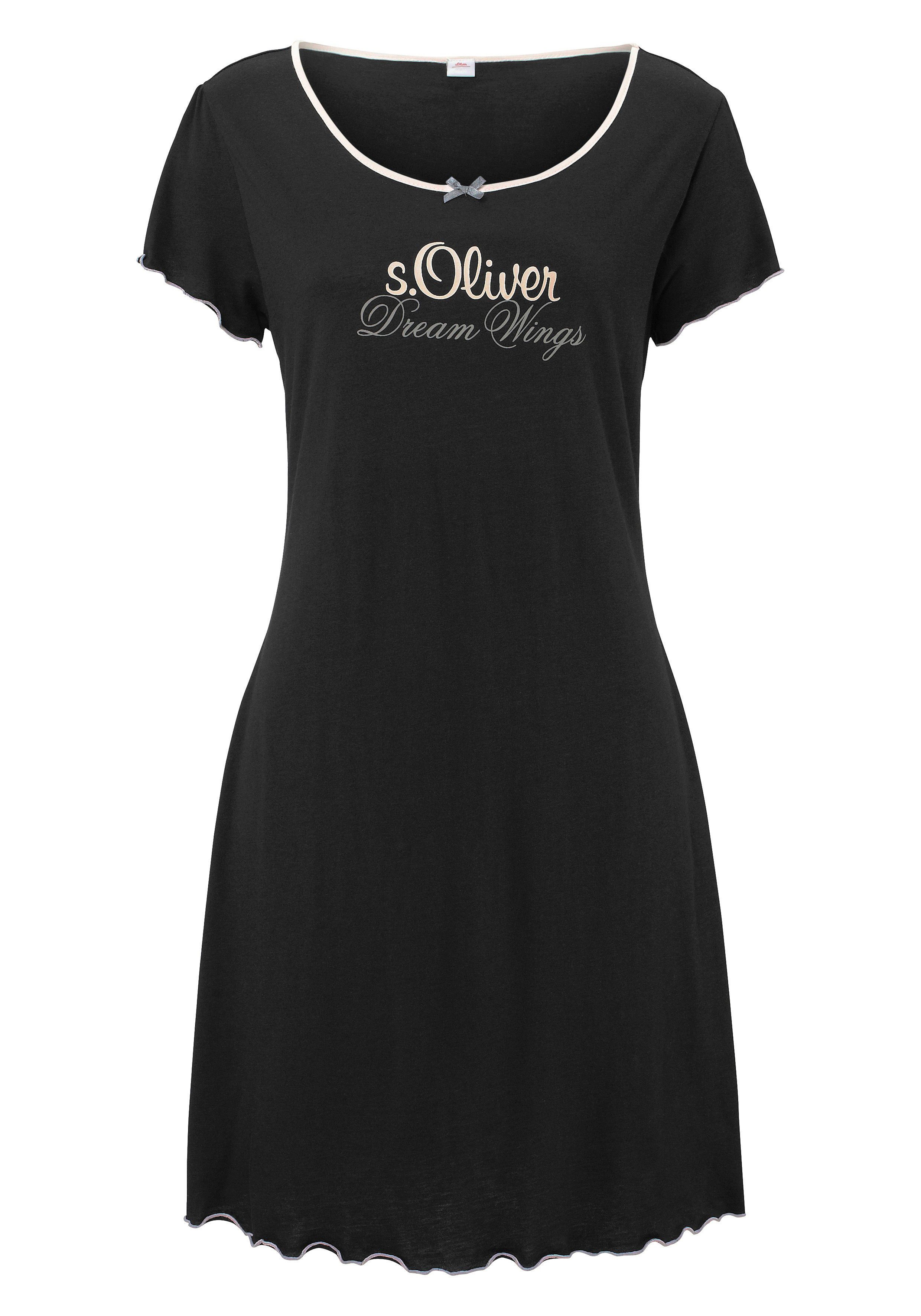 s.Oliver RED LABEL Beachwear Nachthemd met een ronde hals