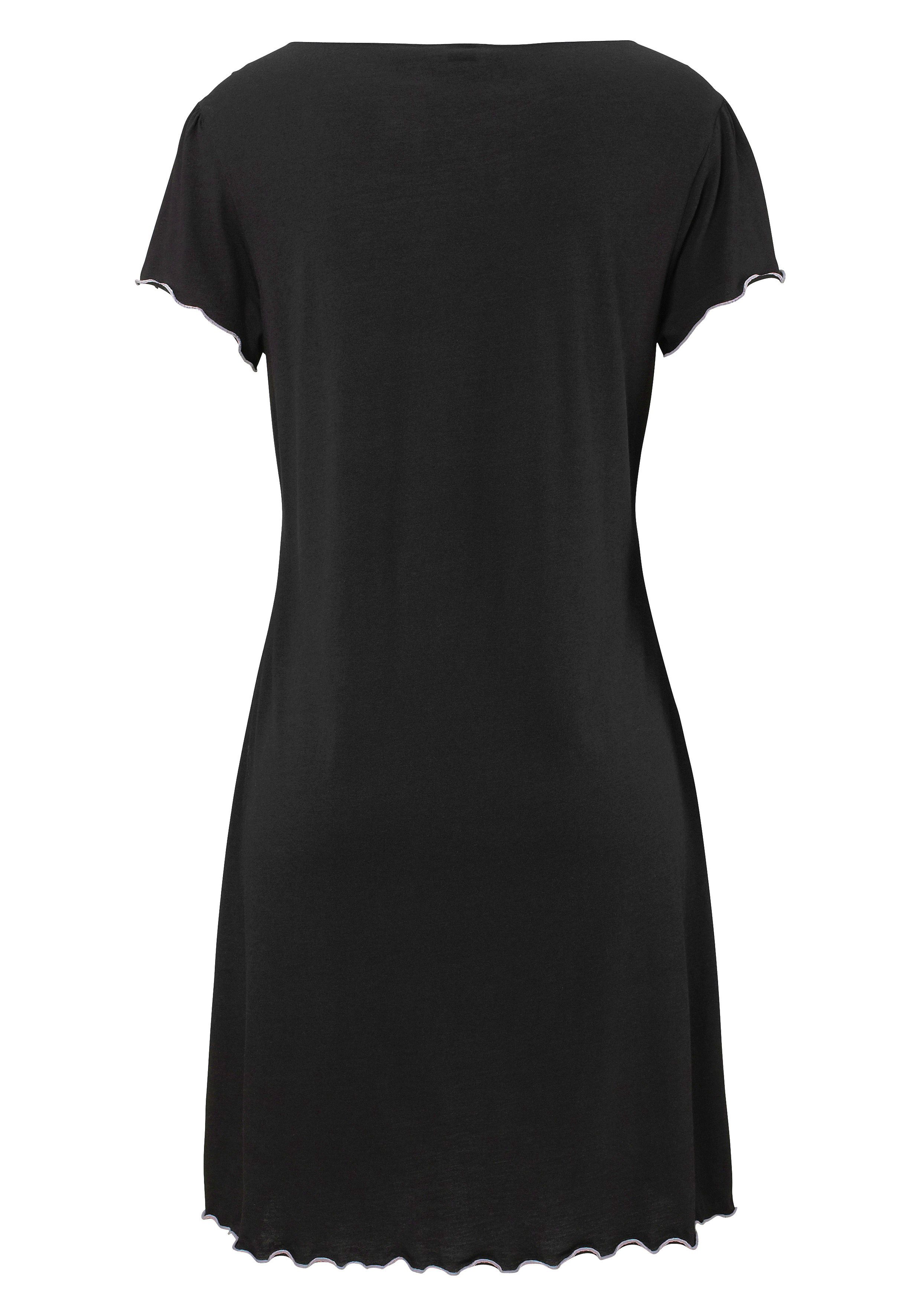 s.Oliver RED LABEL Beachwear Nachthemd met een ronde hals