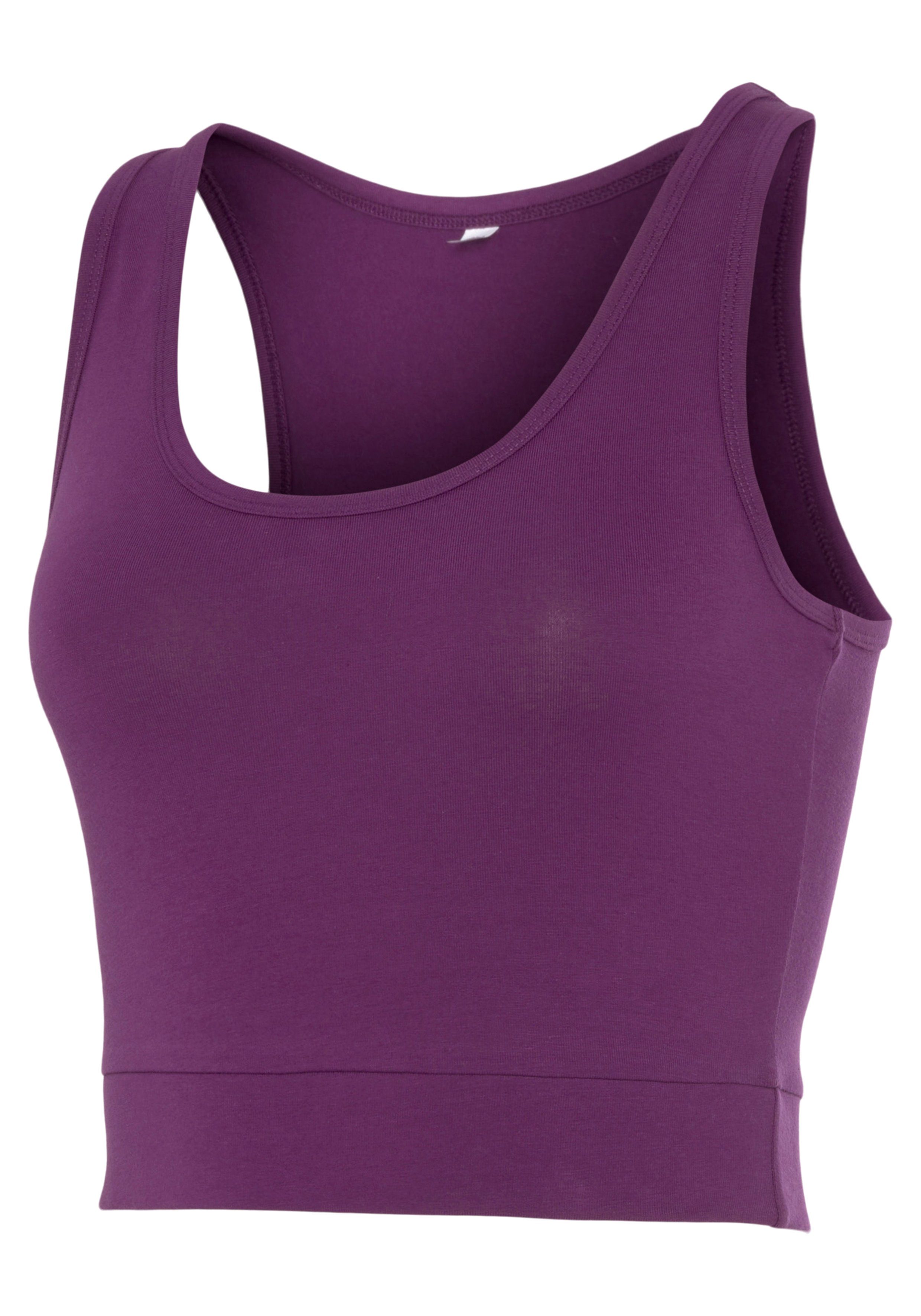 active by Lascana Sporttop Crop-top met brede bandjes
