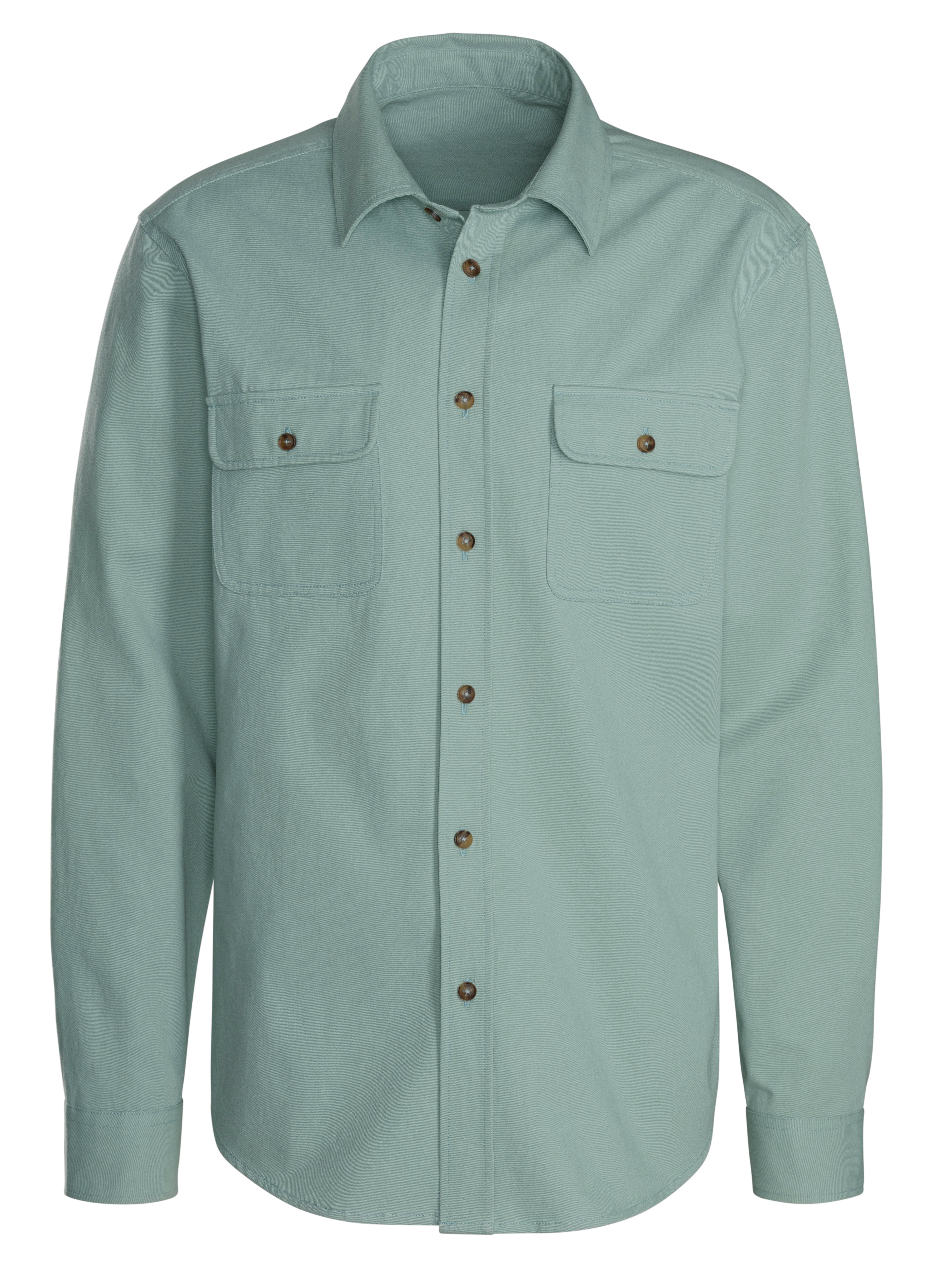 John Devin Overhemd met lange mouwen Coole overshirt heren maat XXL (45/46) groen