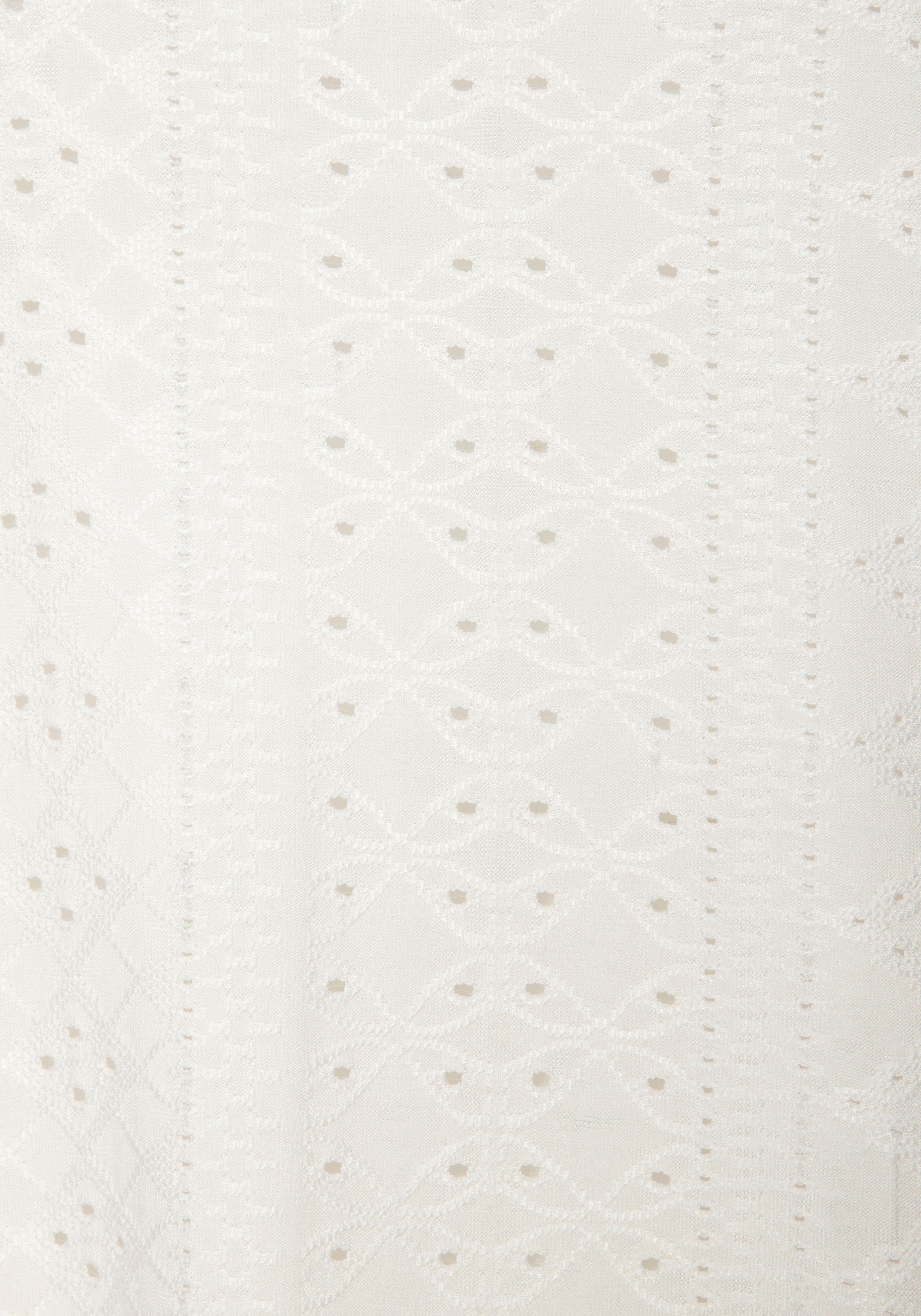 Vivance Shirt met korte mouwen Met broderie anglaise in een gemakkelijk te onderhouden kwaliteit (1-delig)