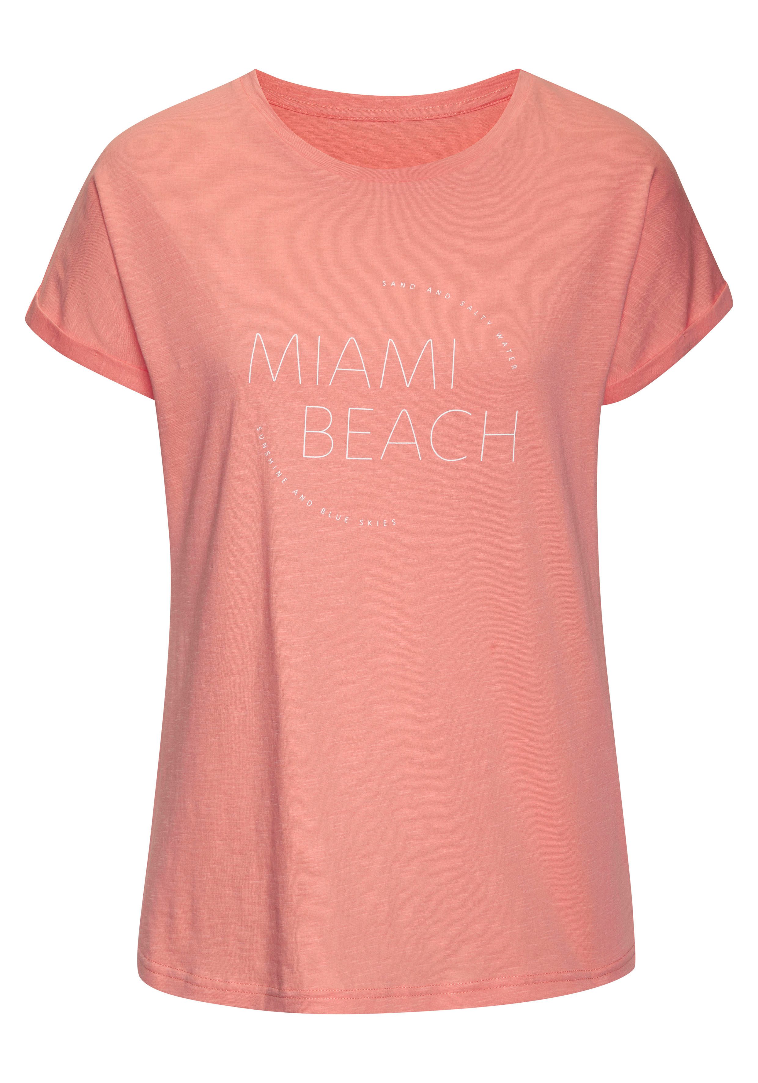Vivance T-shirt Met modieuze frontprint in een zachte katoenkwaliteit (Set van 2)
