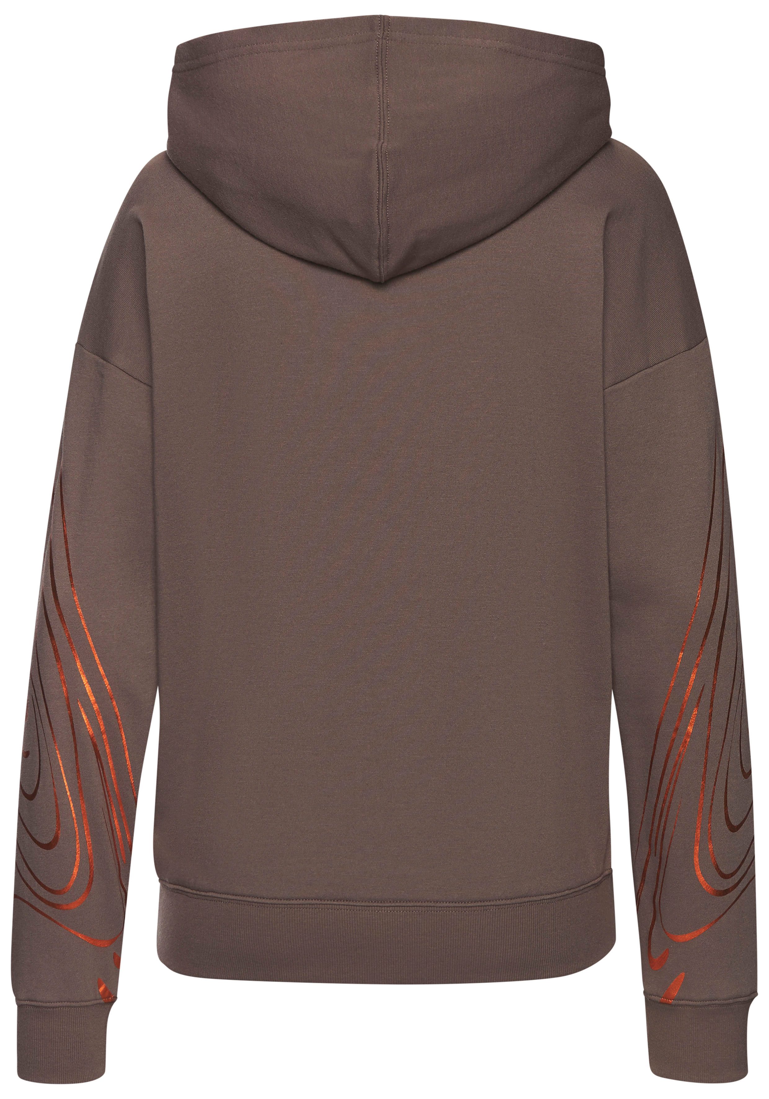 active by Lascana Hoodie met glanzende print