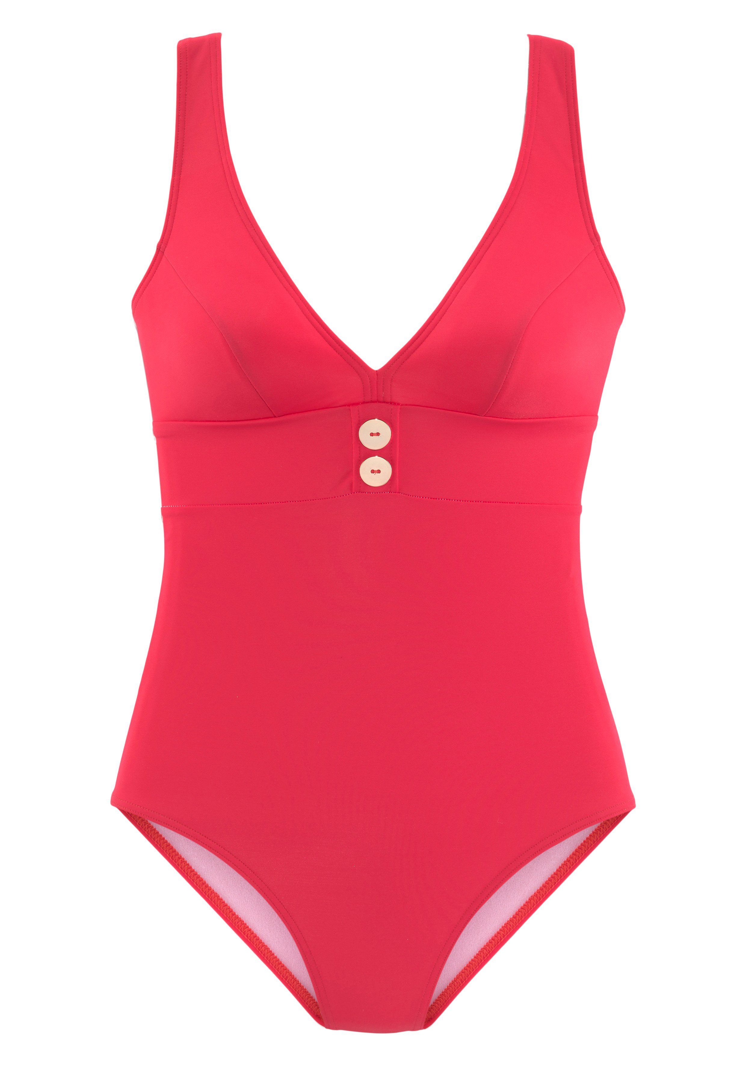 Vivance Badpak met goudkleurige sierknopen