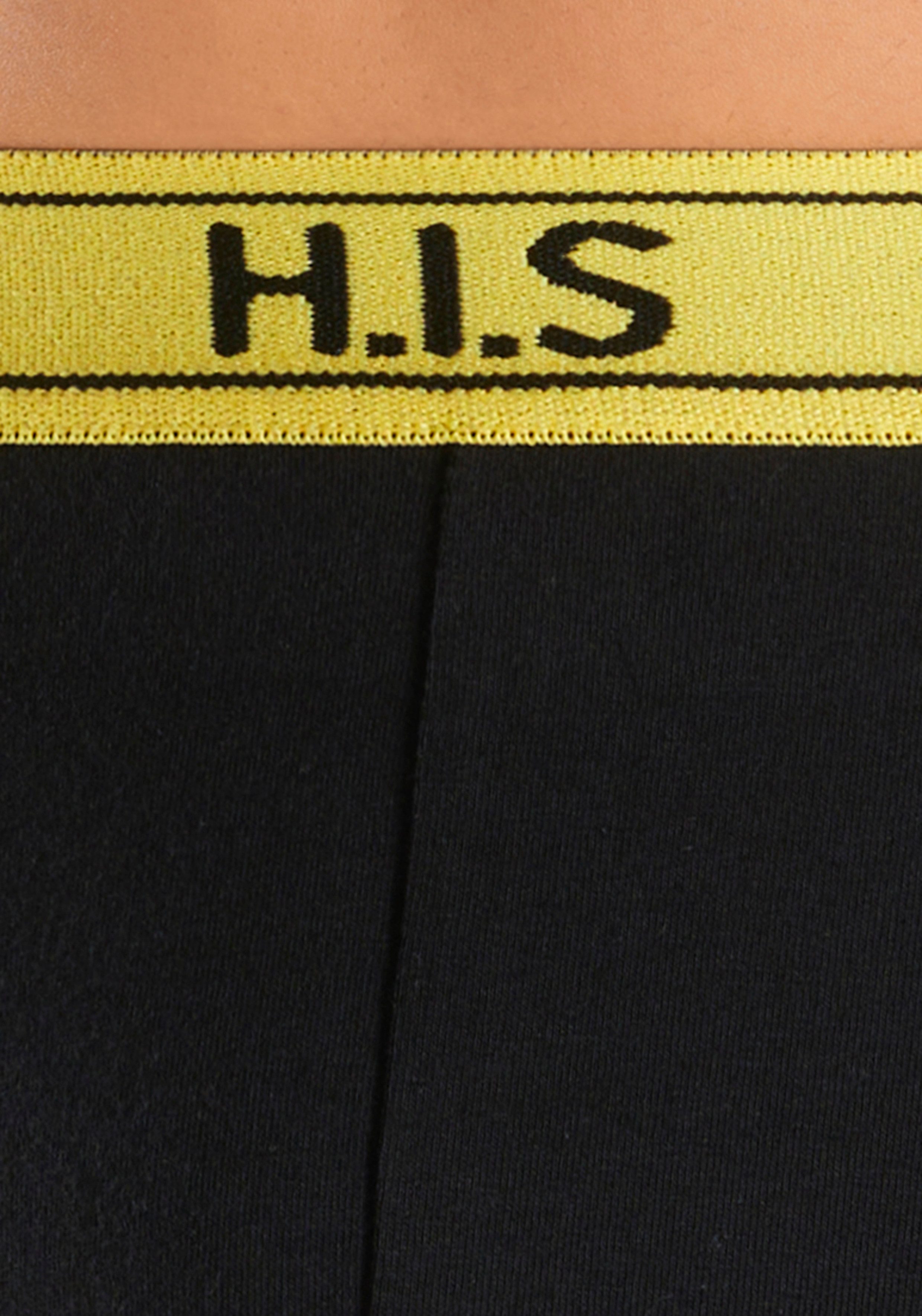H.I.S Boxershort voor heren met strepen en logo op de band (set, 5 stuks)