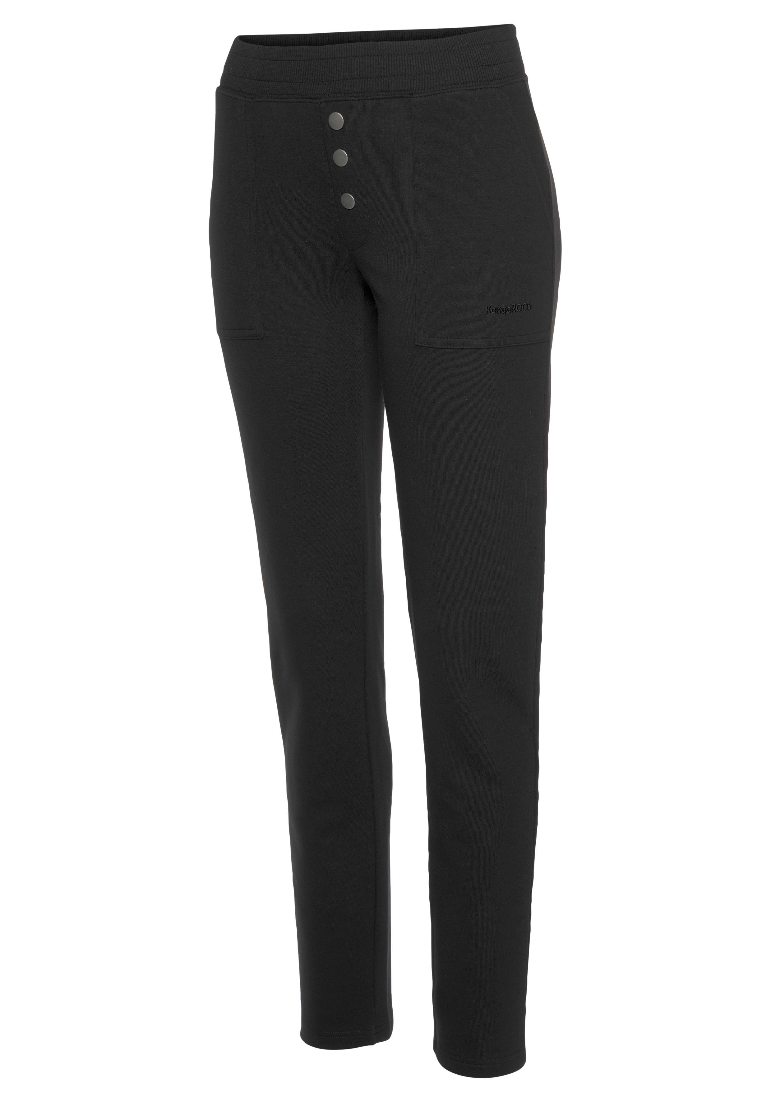 KangaROOS Relaxbroek met decoratieve knopen, loungepak