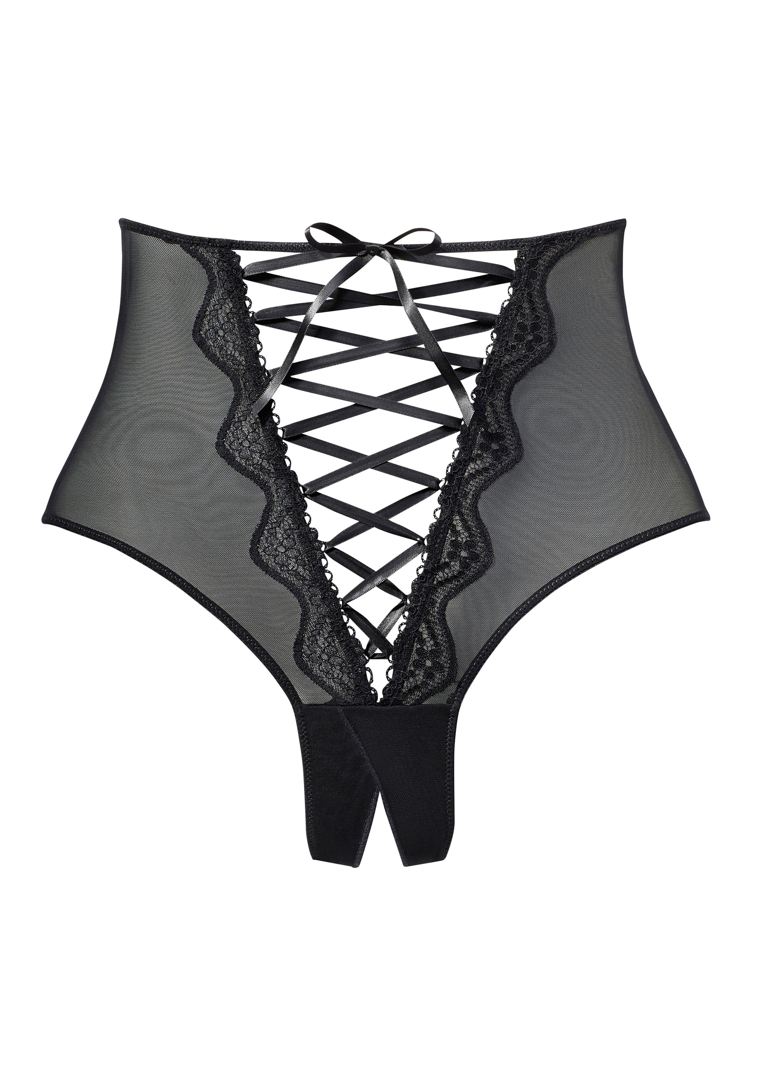 petite fleur gold High-waist-string met ouvert-opening