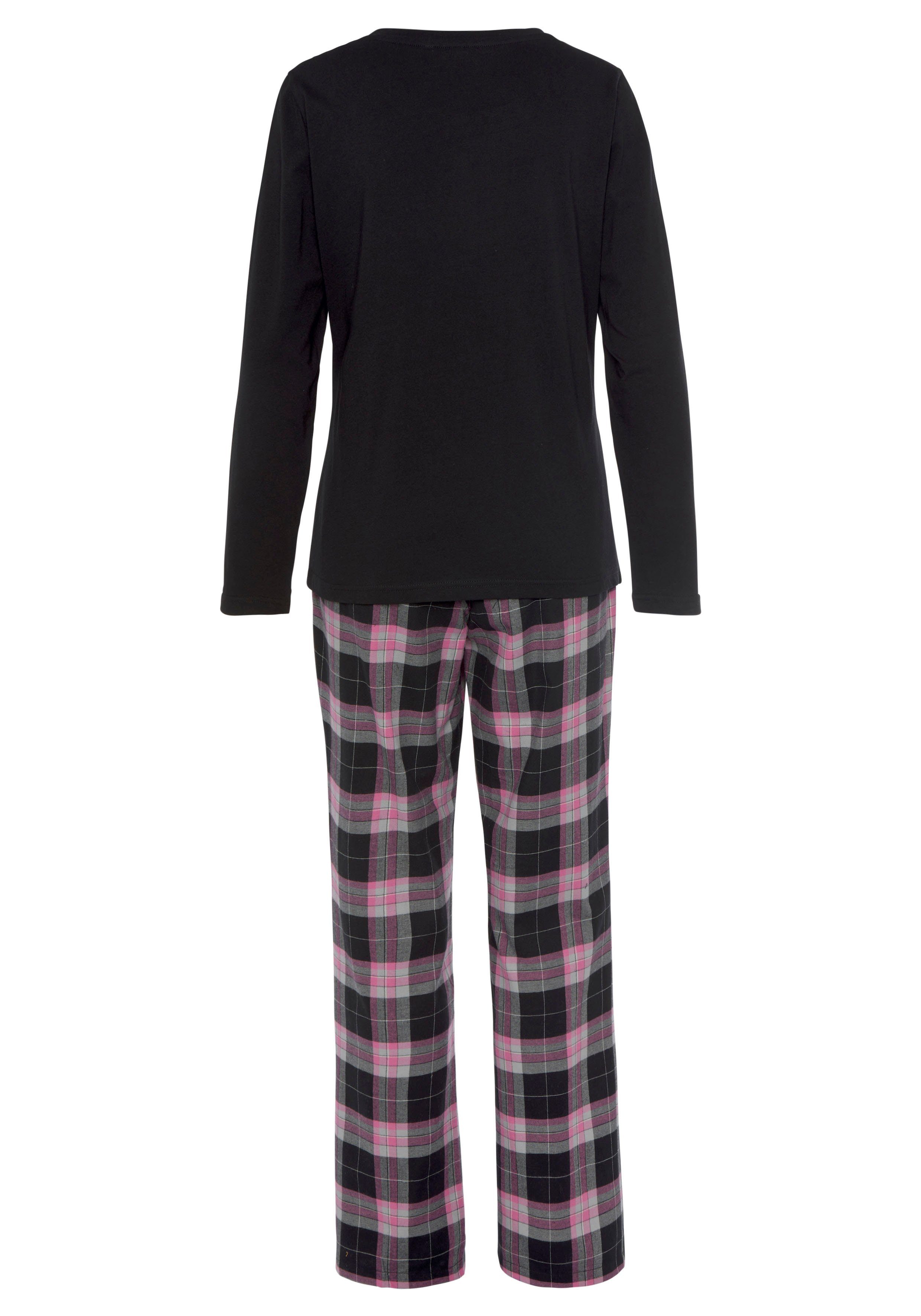 Vivance Dreams Pyjama van knuffelzacht flanel (2-delig)