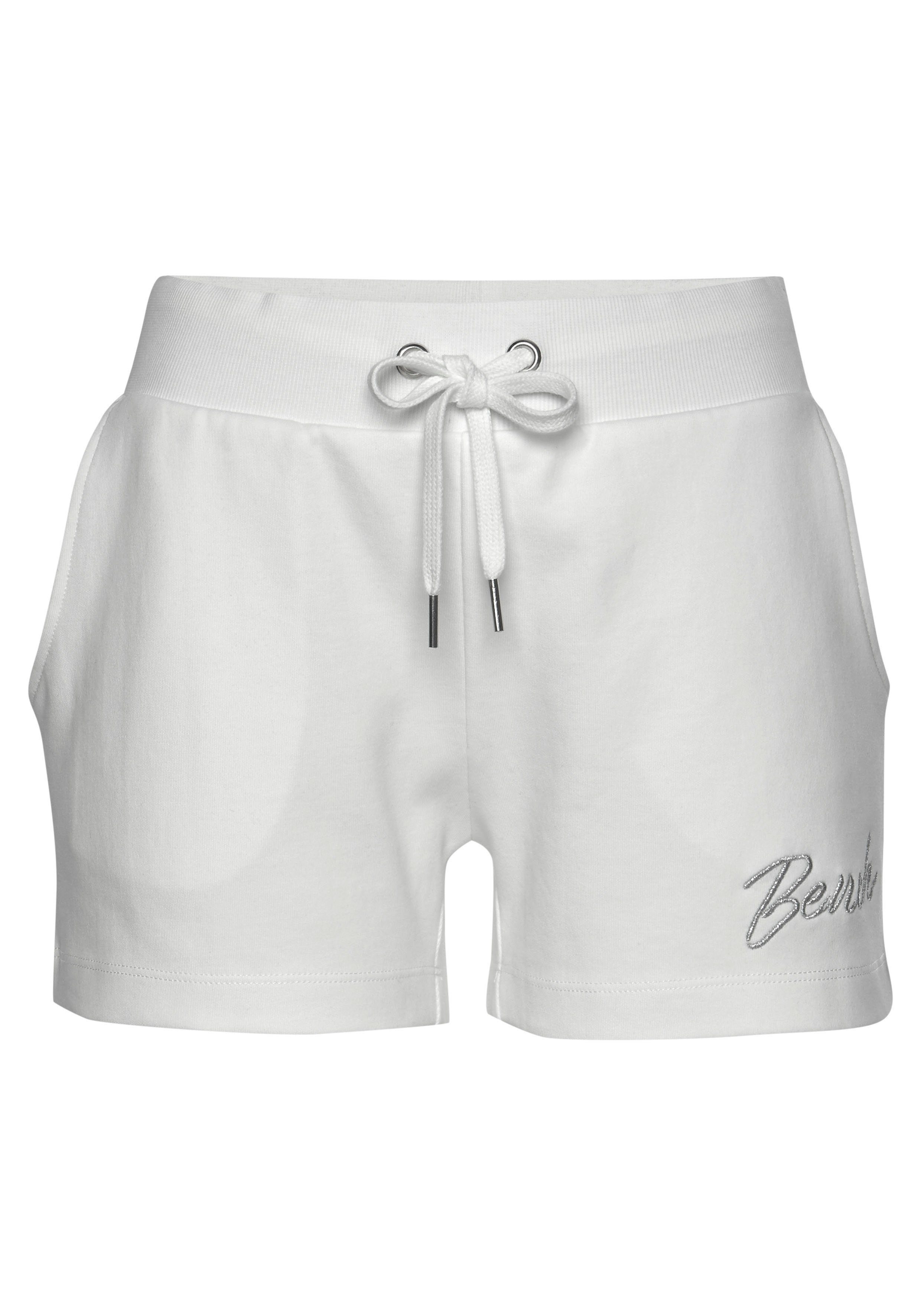 Bench. Loungewear Relaxshorts met klein glanzend logo-borduurwerk, loungepak
