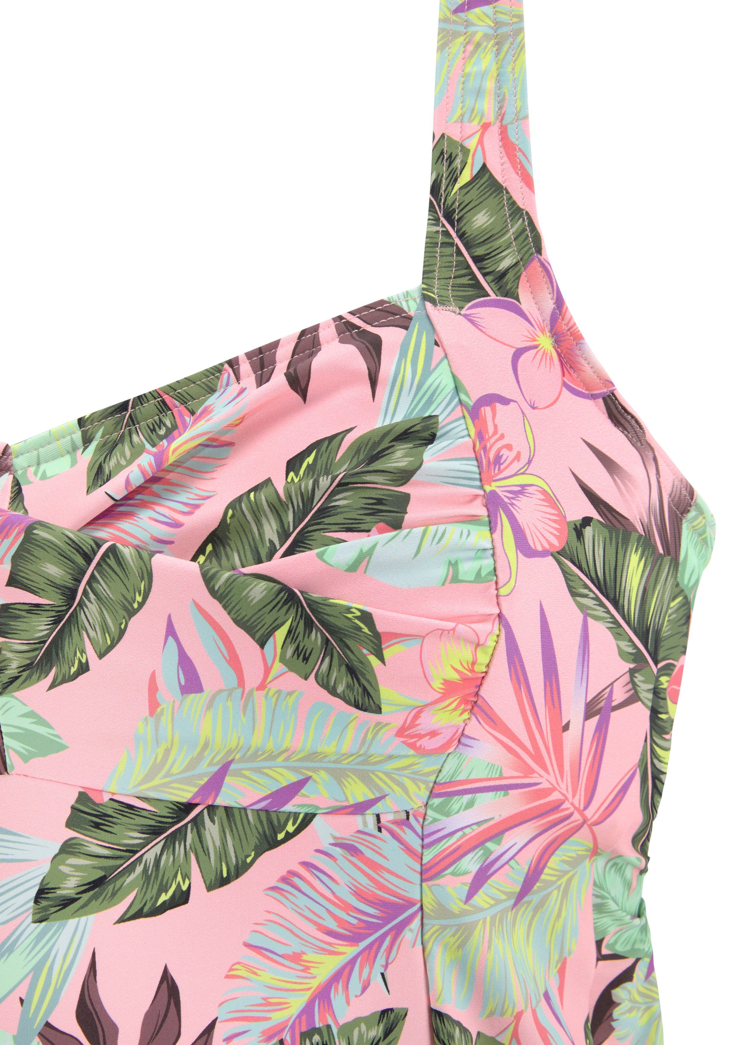 s.Oliver RED LABEL Beachwear Beugeltankinitop AZALEA met tropische print