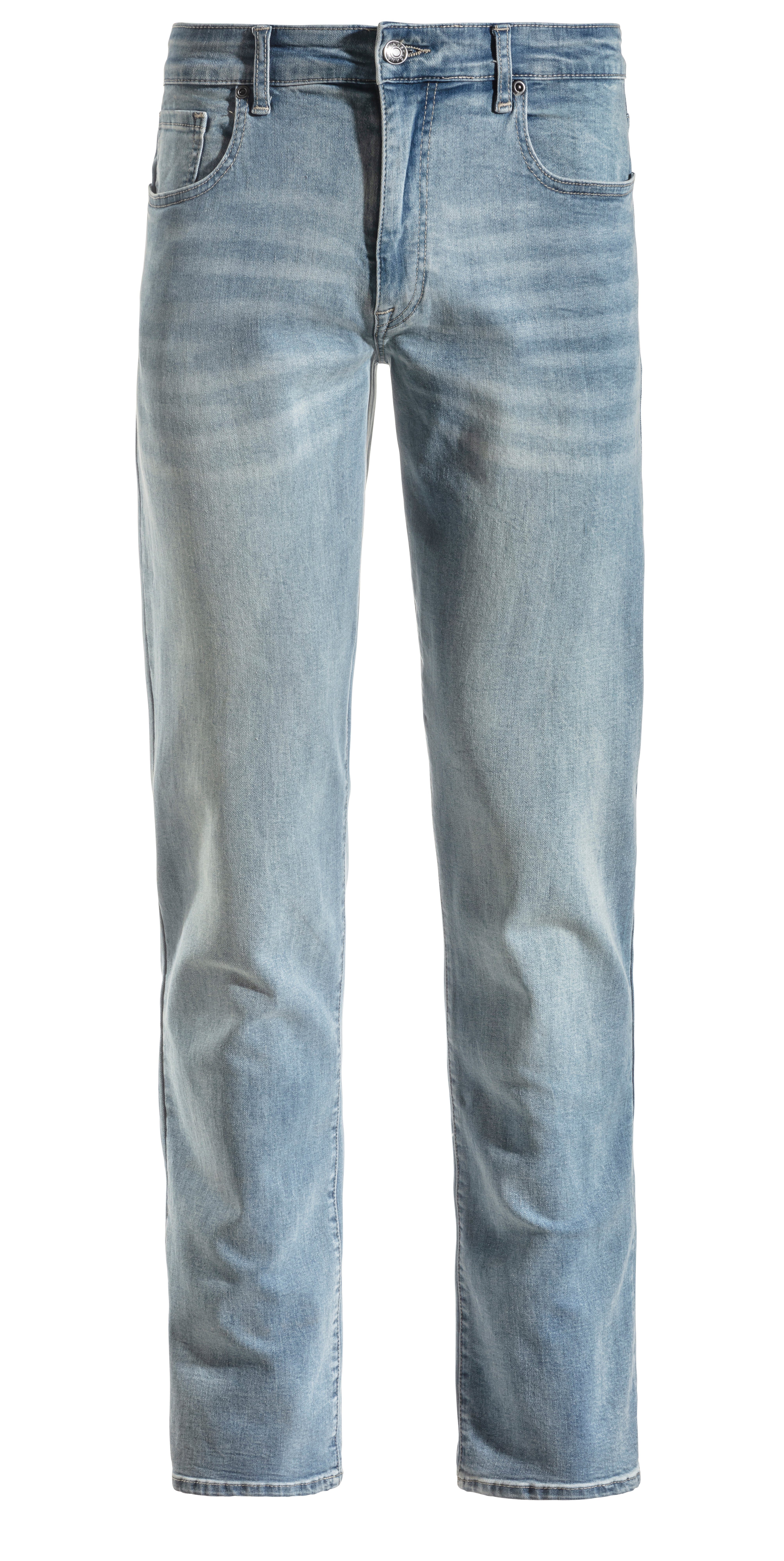 Buffalo 5-pocket jeans Straight fit met normale taillehoogte, van elastische denim-kwaliteit
