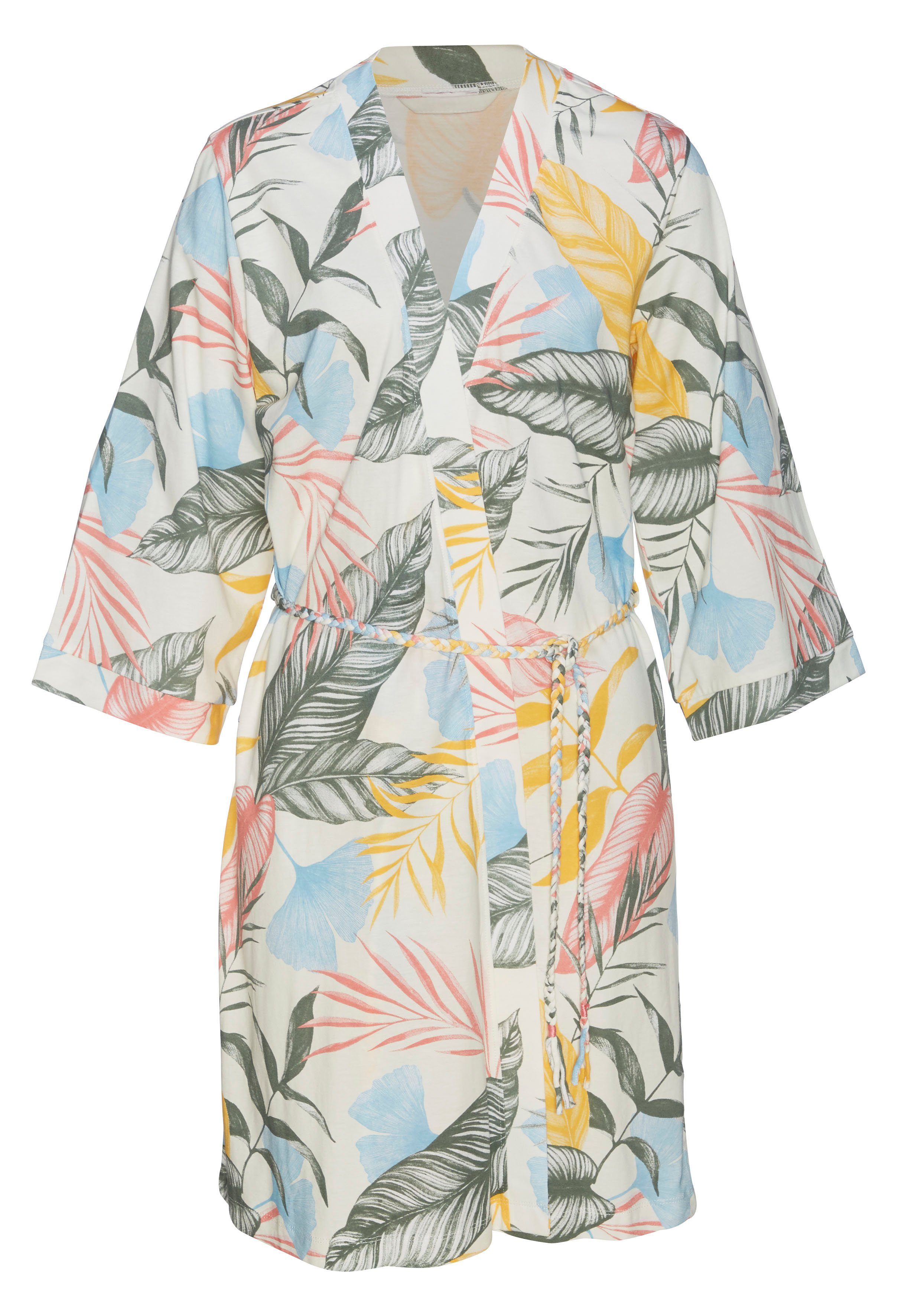 Vivance Dreams Kimono uni of met bloemendruk