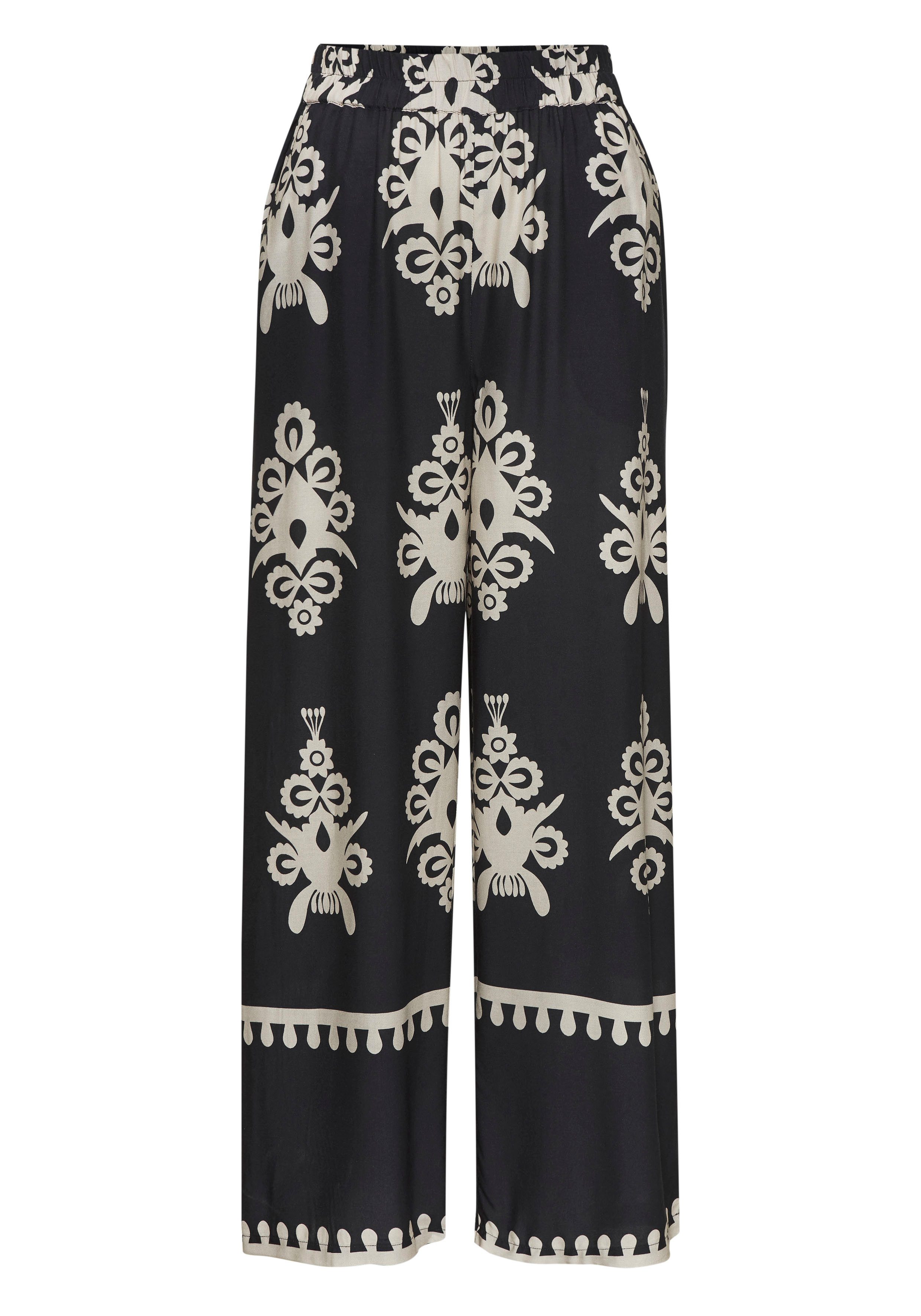 Lascana Palazzobroek met etnische print, zomerbroek