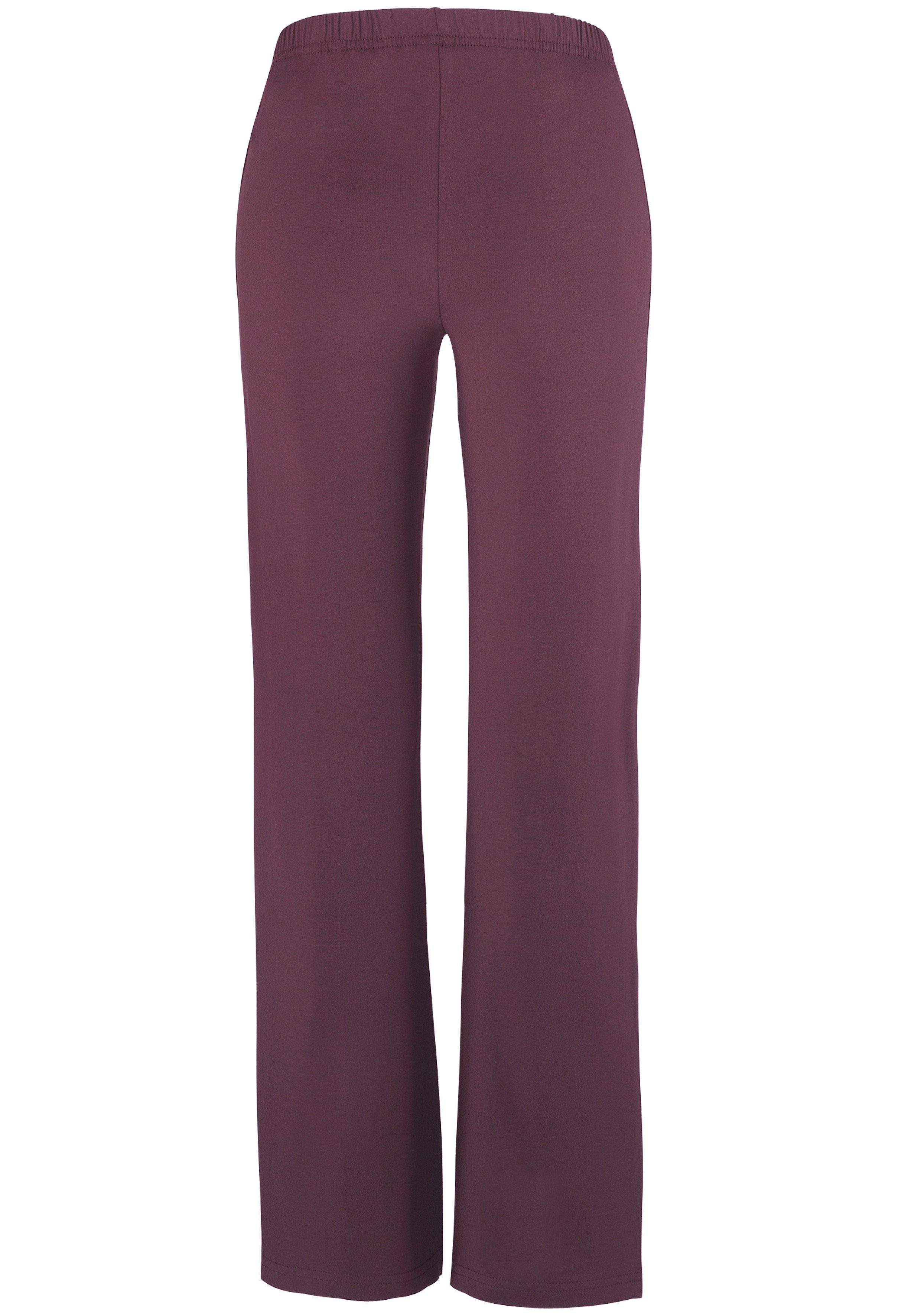 vivance active Jazzpants met licht uitlopende pijpen, loungewear (2-delig, Set van 2)