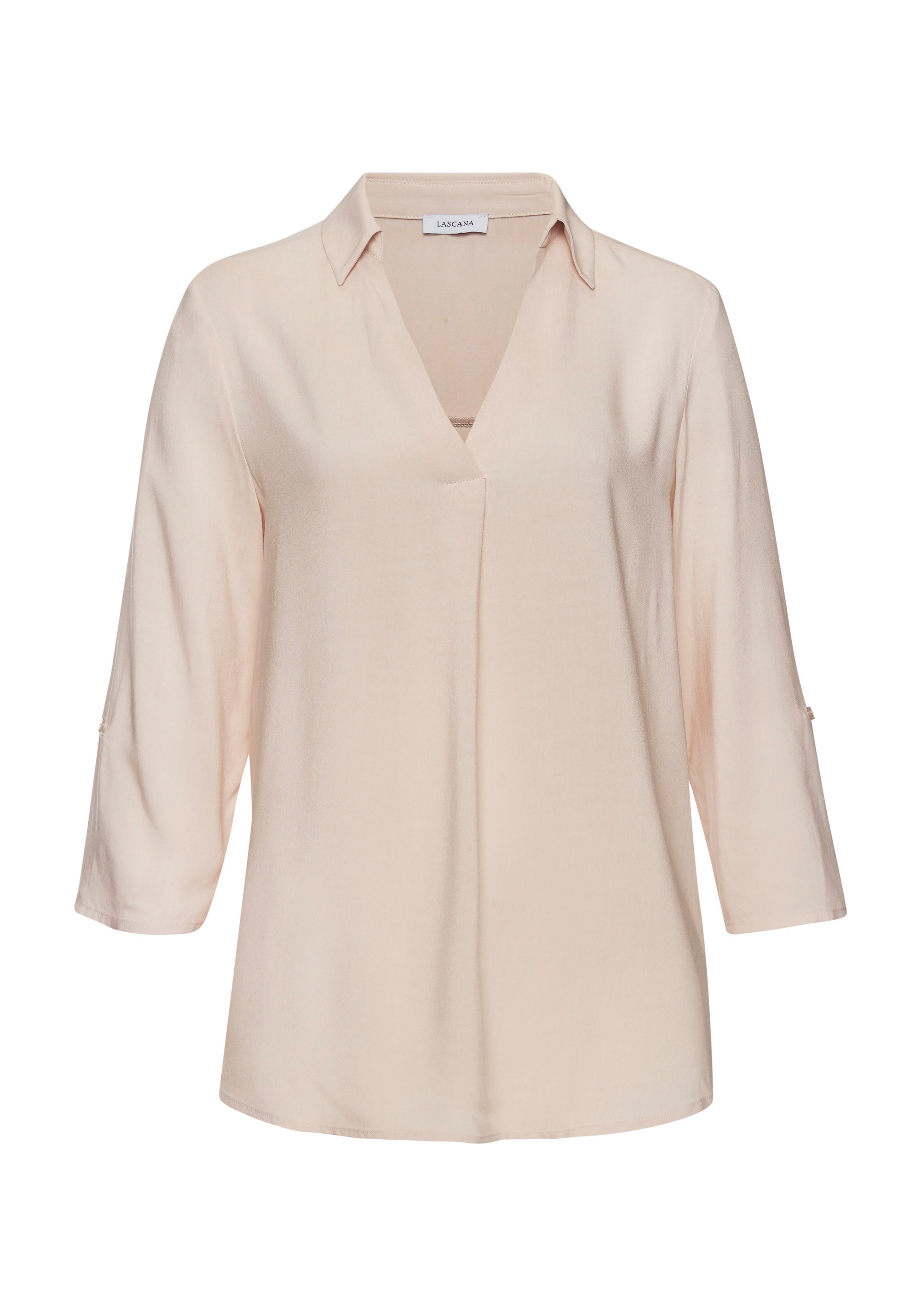 Lascana Blouse zonder sluiting met 3/4-mouwen, elegante damesblouse