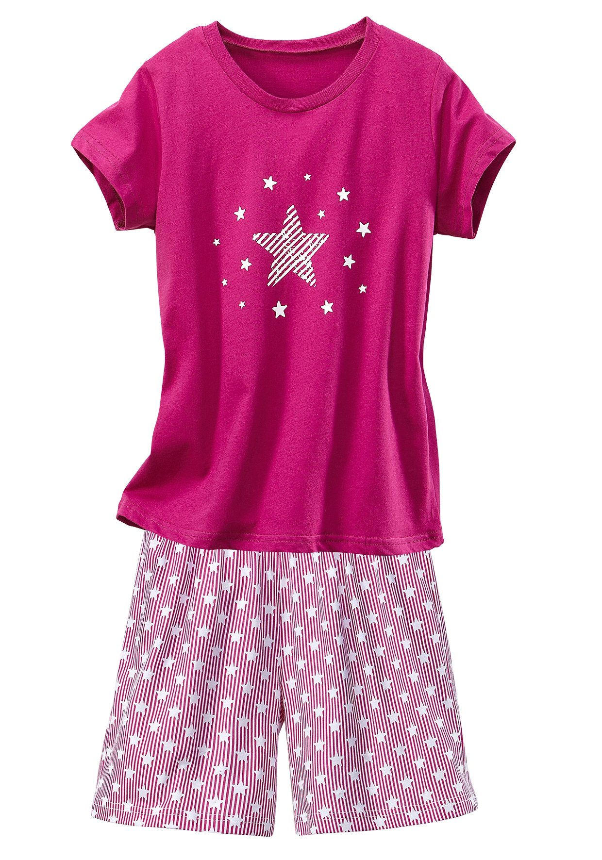 Petite fleur Pyjama modieuze sterrenprint op de shirts en broeken (4-delig, Set van 2)