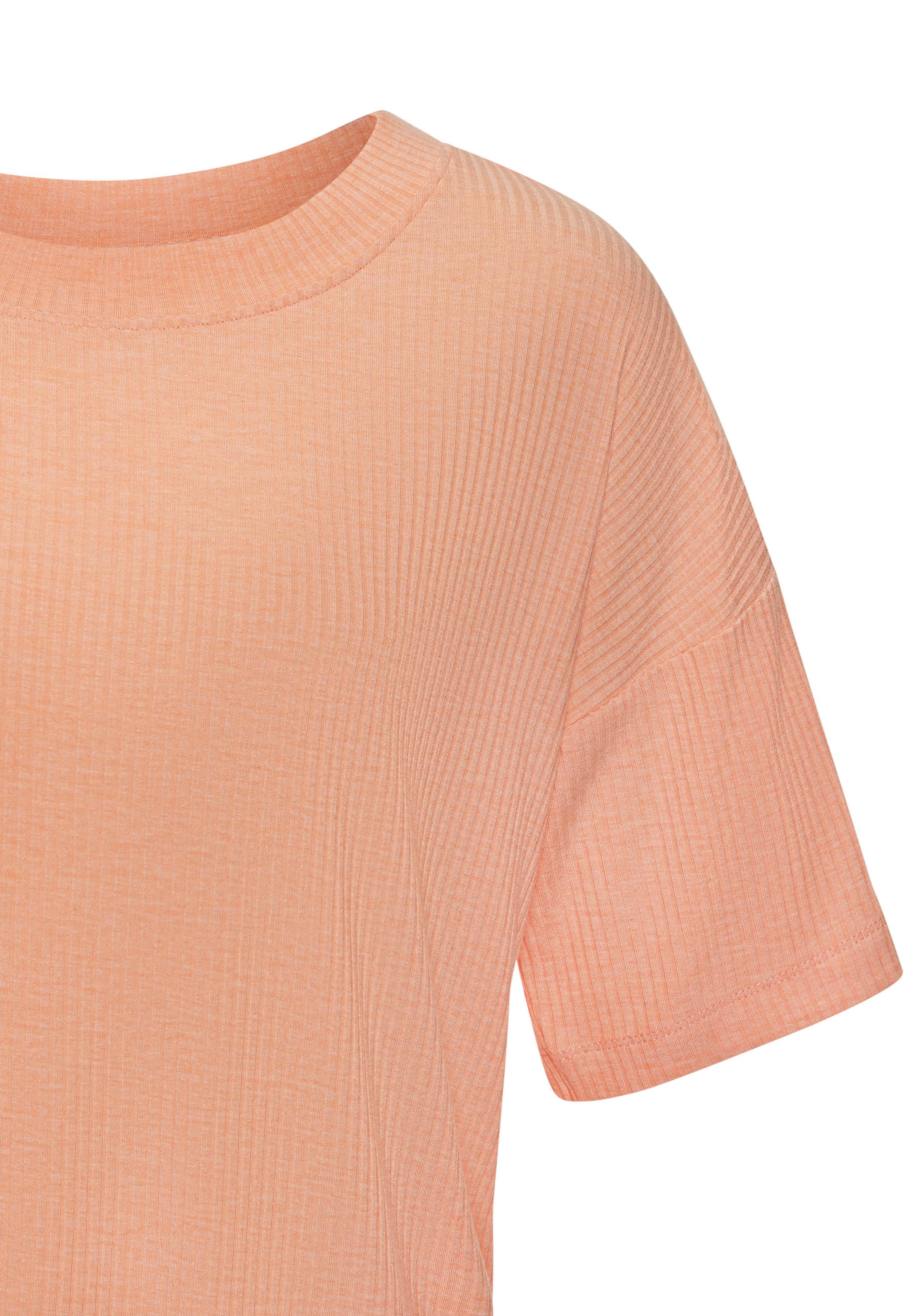 s.Oliver RED LABEL Beachwear Pyjama top elastisch ribmateriaal