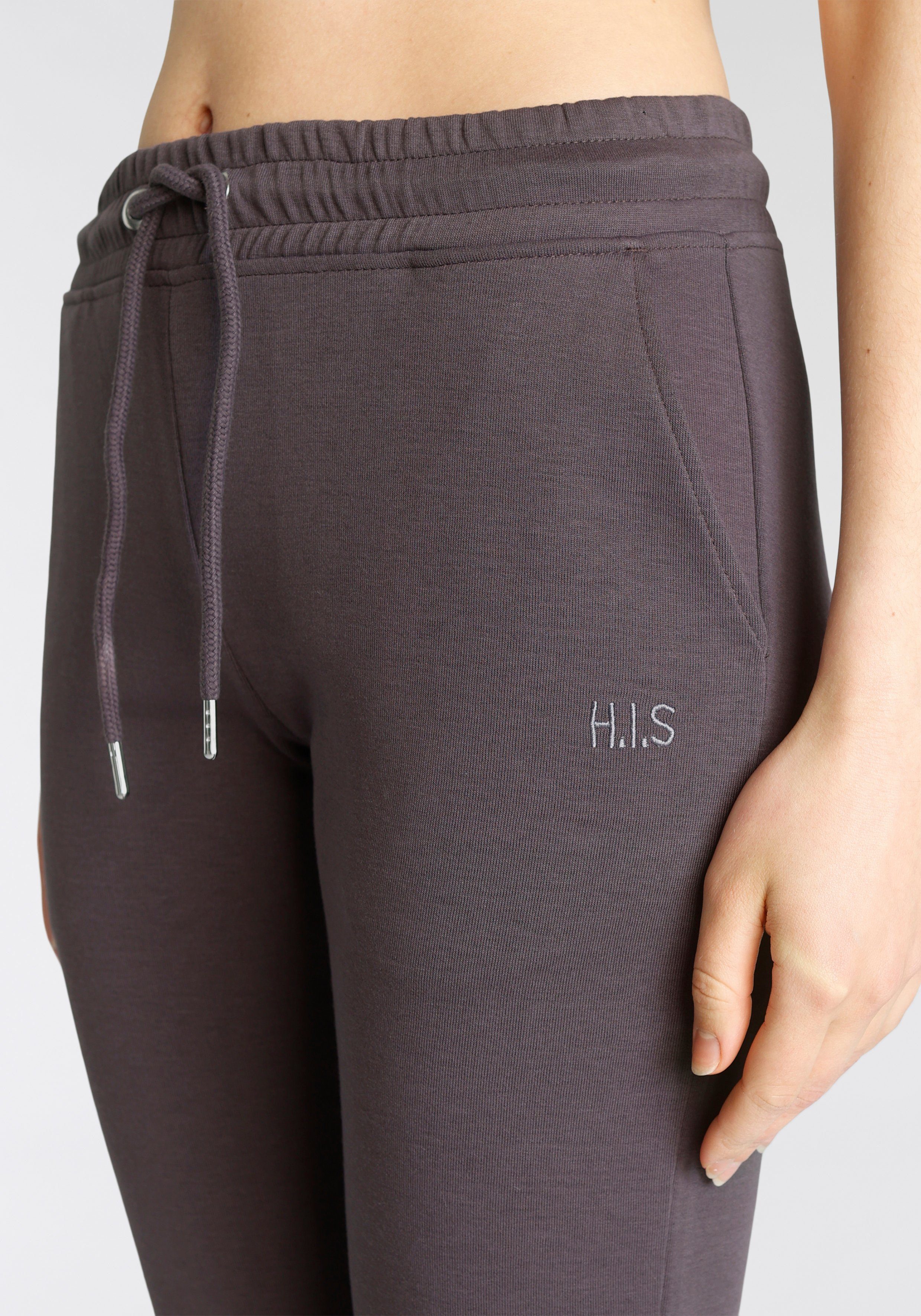 H.I.S Sweatbroek / relaxbroek / sweatbroek Slipbroek met kleine omslag aan de zoom, loungewear