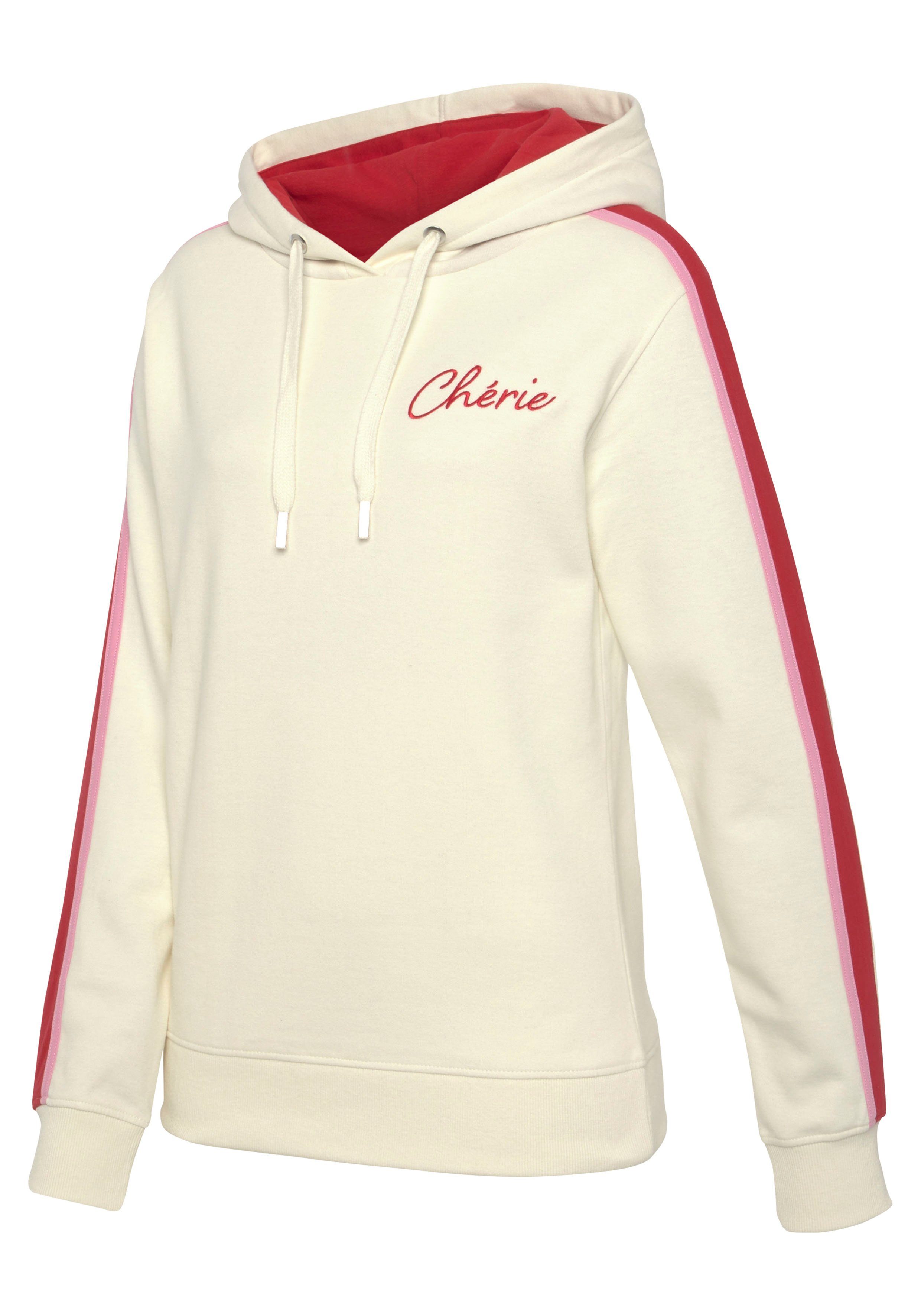 Vivance Hoodie met contrasterende accentueringen, loungeanzug (1-delig)
