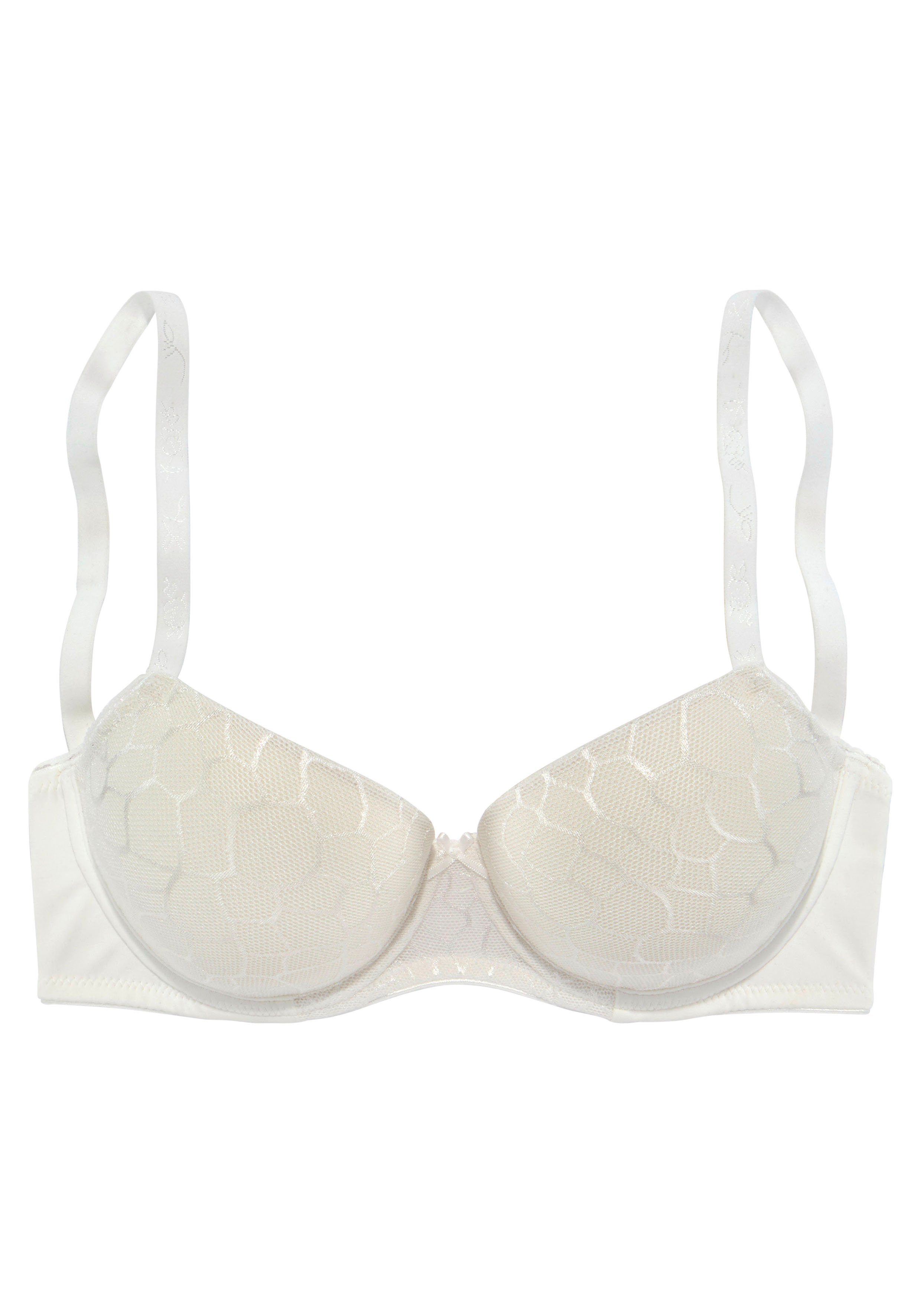 Lascana Bh met steuncups Chiara met grafisch netmotief, dessous