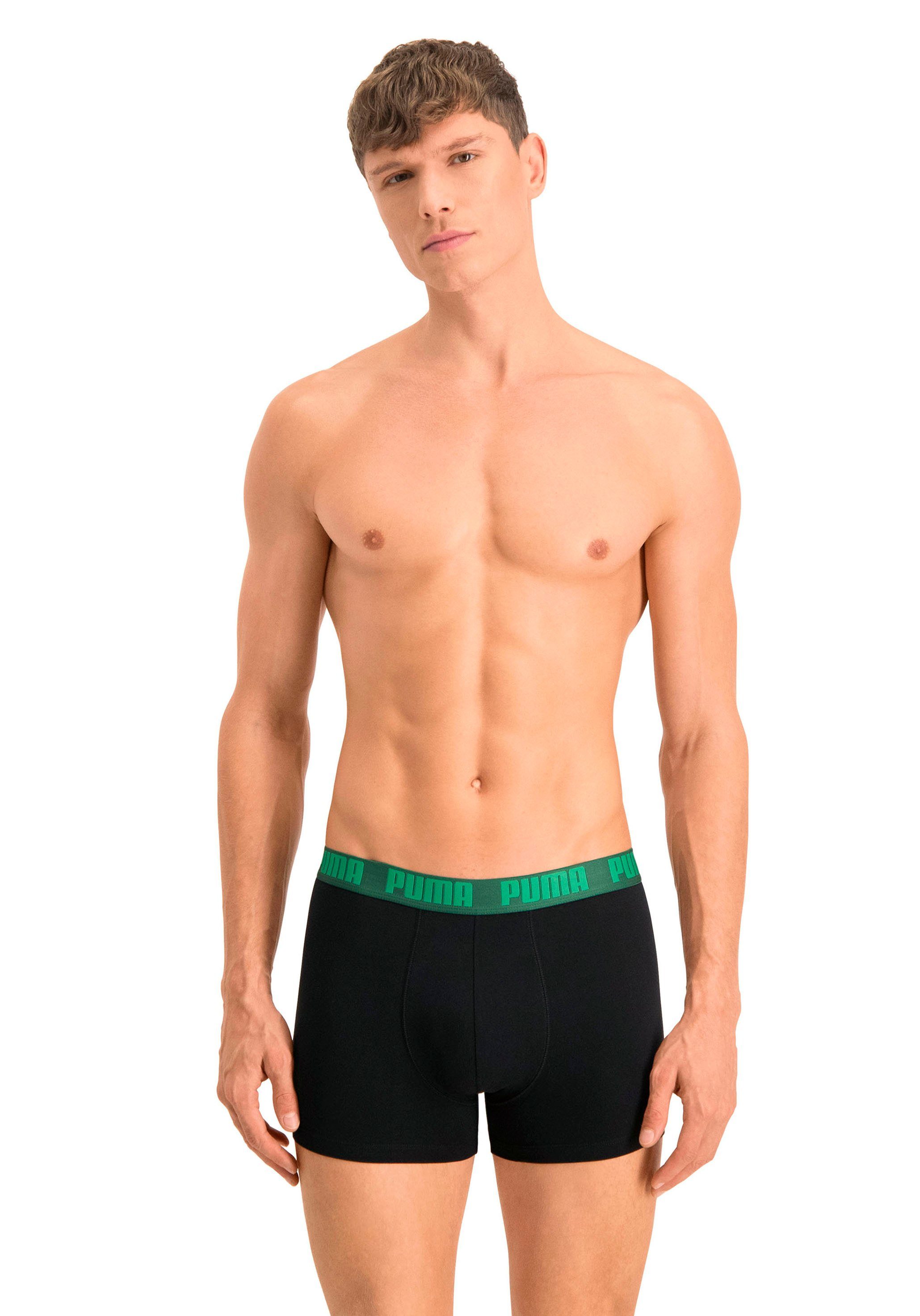 PUMA Boxershort met contrastkleurig opschrift (2 stuks, Set van 2)