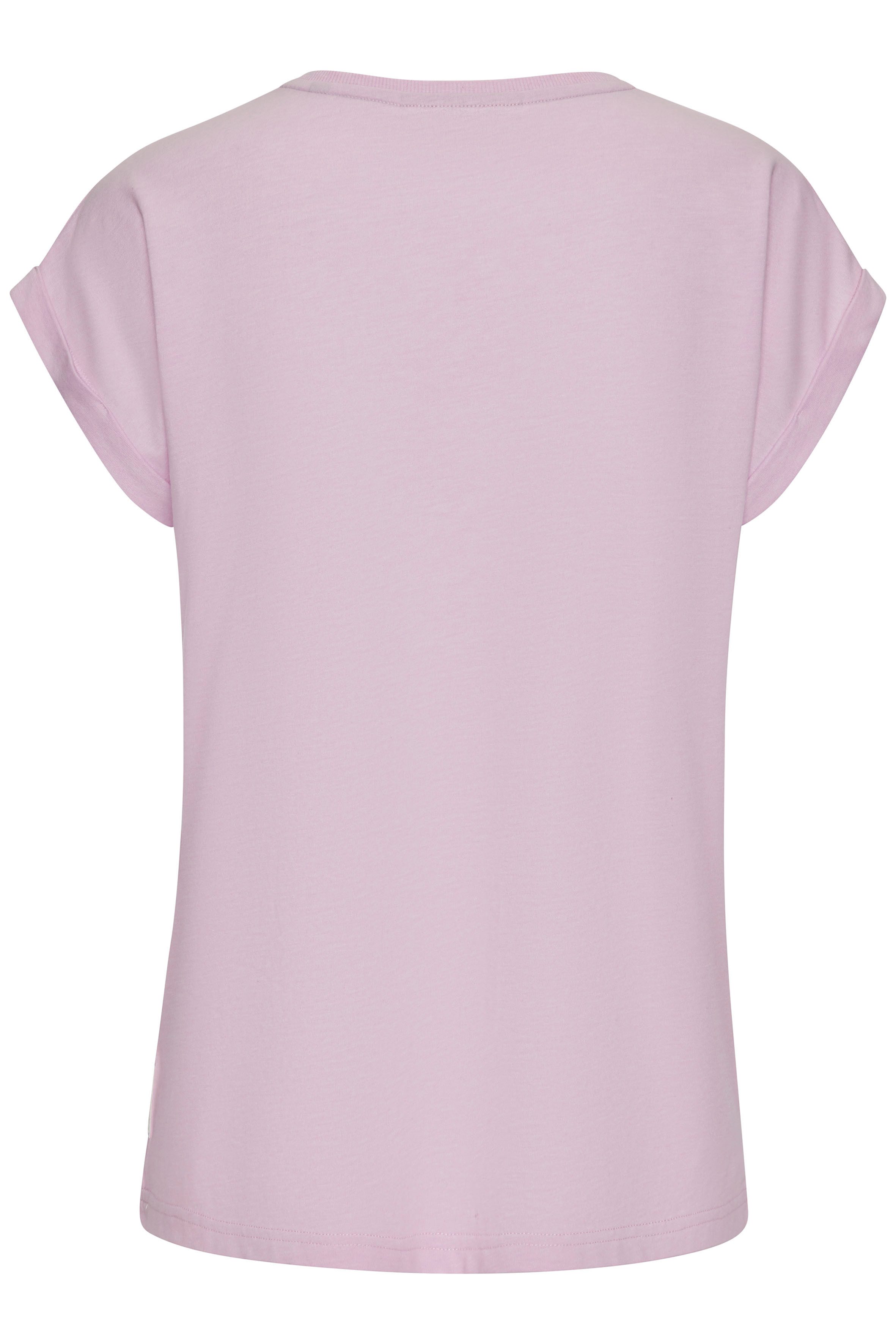 Elbsand T-shirt Eldis met logoprint, korte mouwen shirt van katoenmix, sportief-casual