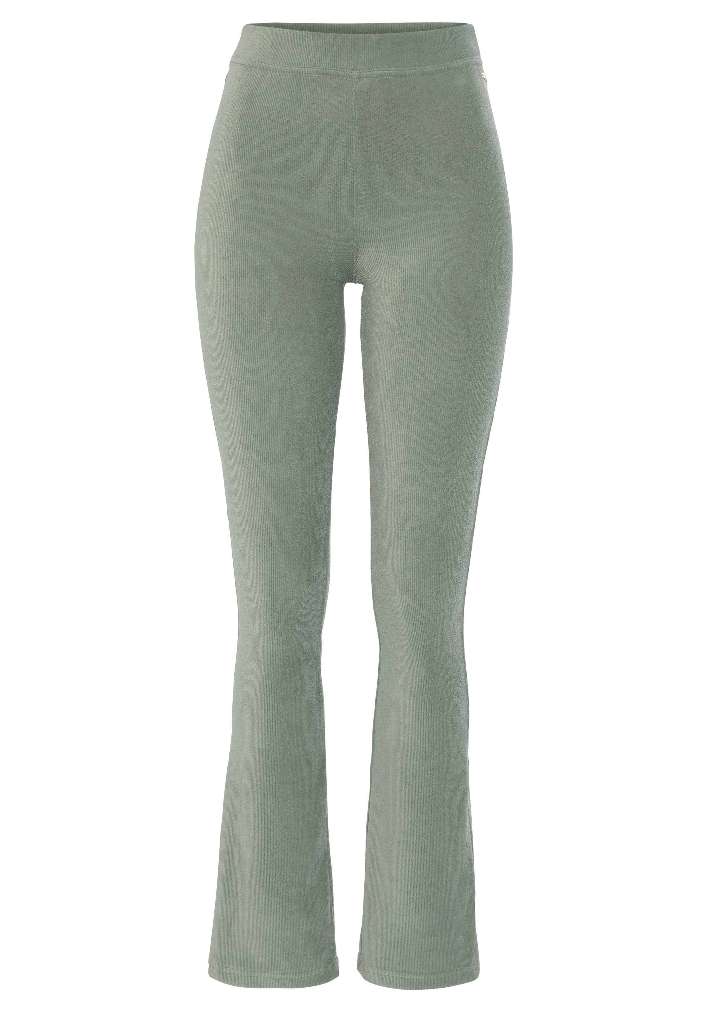 Lascana Jazzpants uit zacht materiaal in cordlook, loungewear