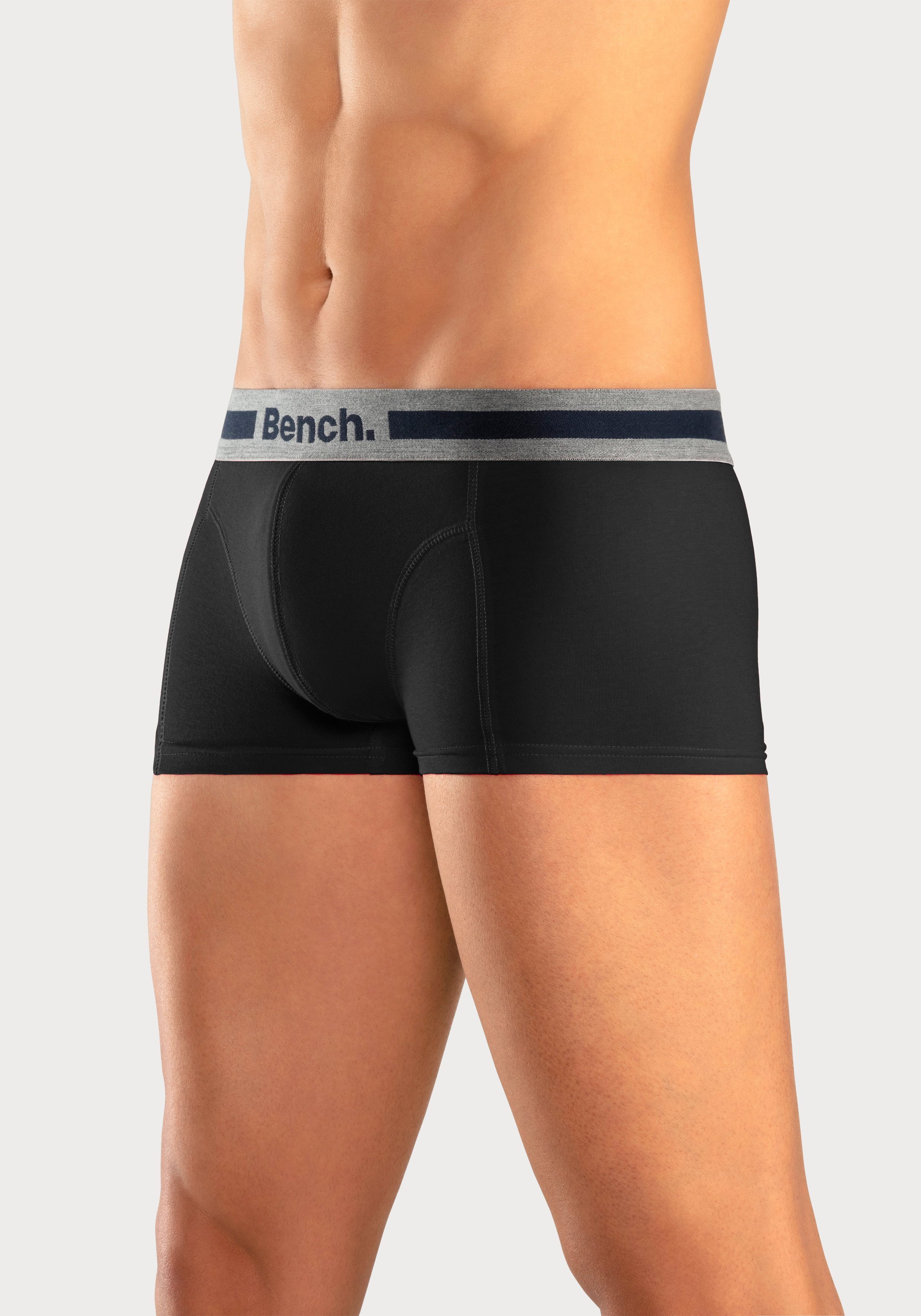 Bench. Hipster strak zittende boxershorts van katoenmix (set, 4 stuks)