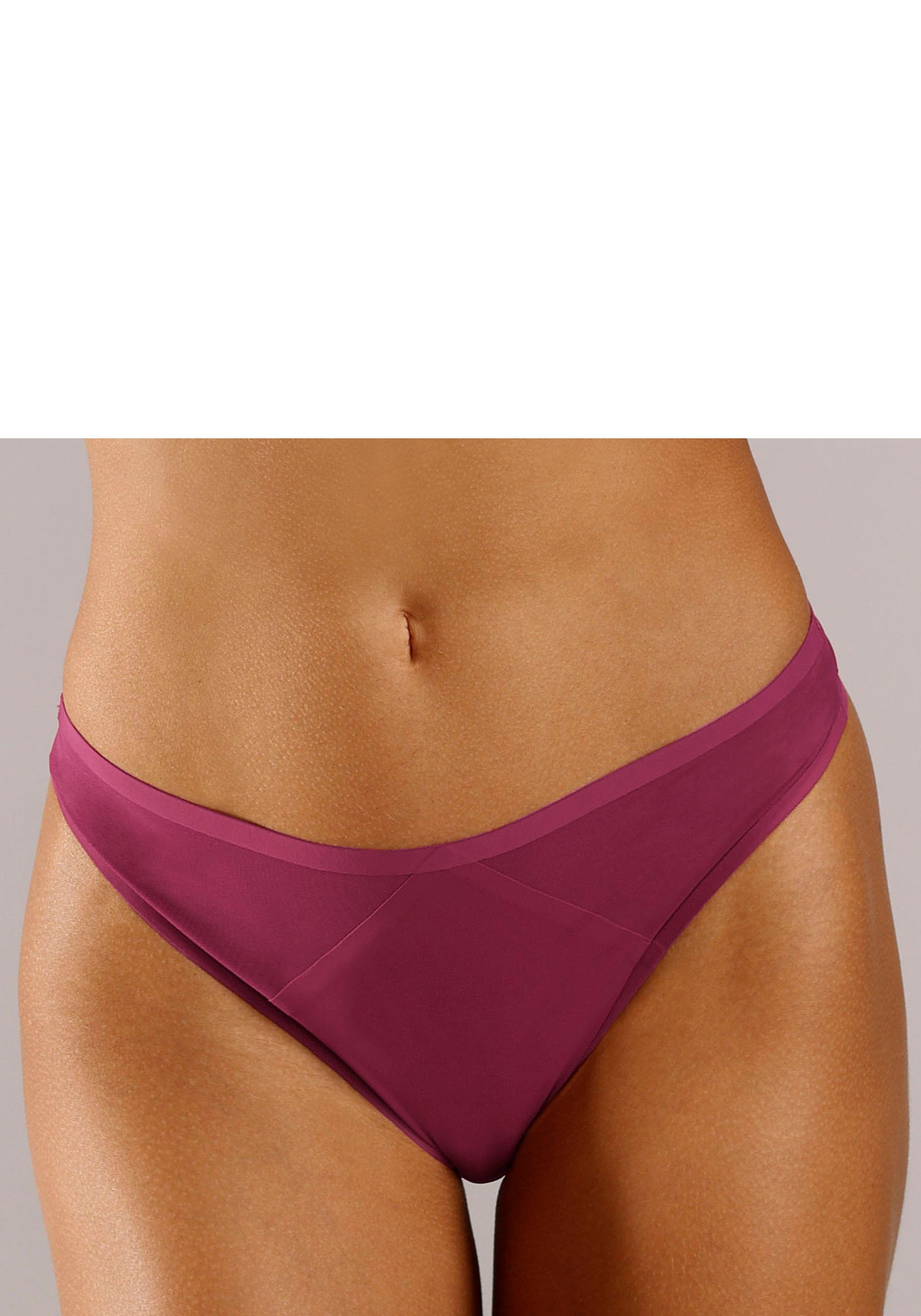 s.Oliver RED LABEL Beachwear String Louise met mesh-inzetten opzij