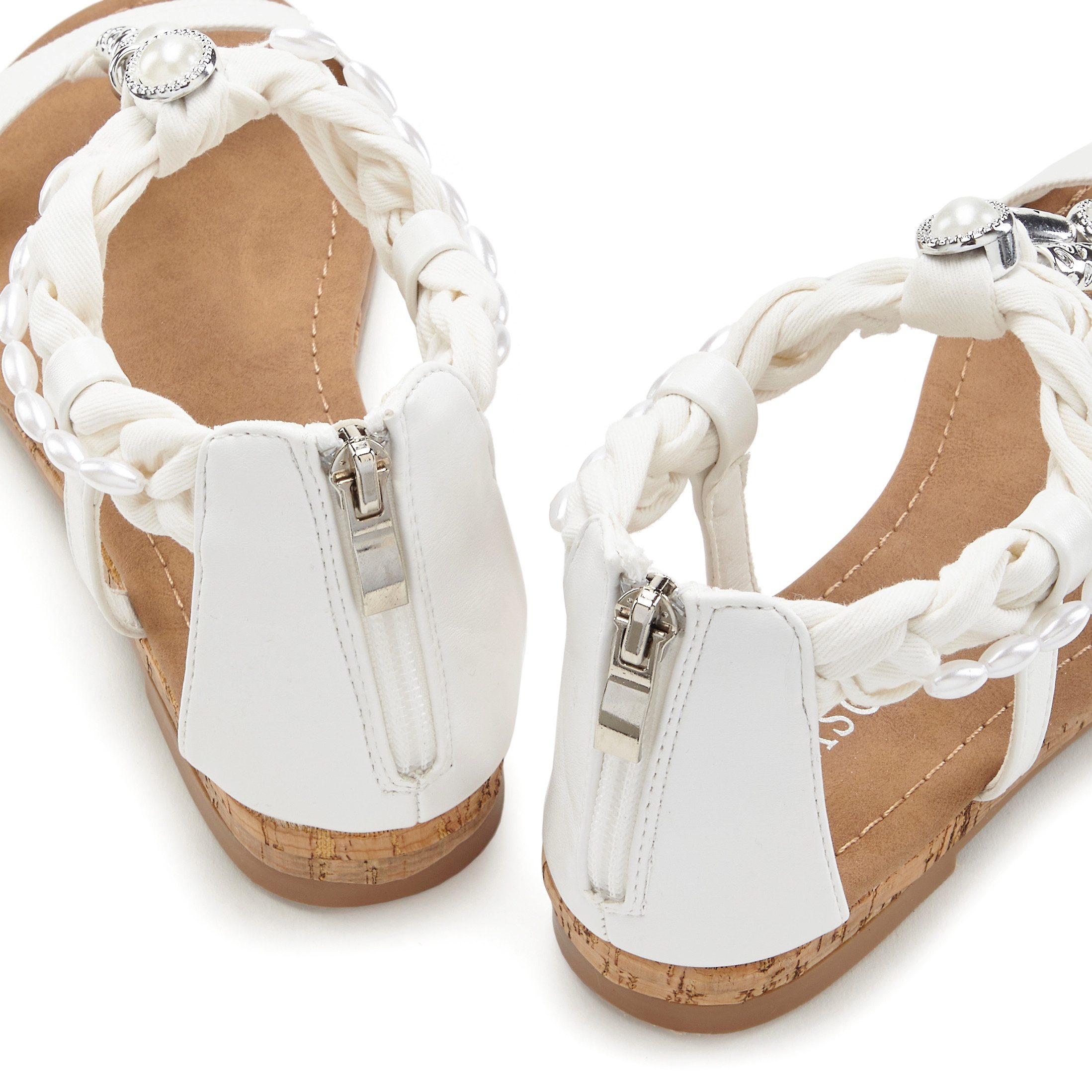 Lascana Sandalen Sandalette, zomerschoen met sieraandeel VEGAN