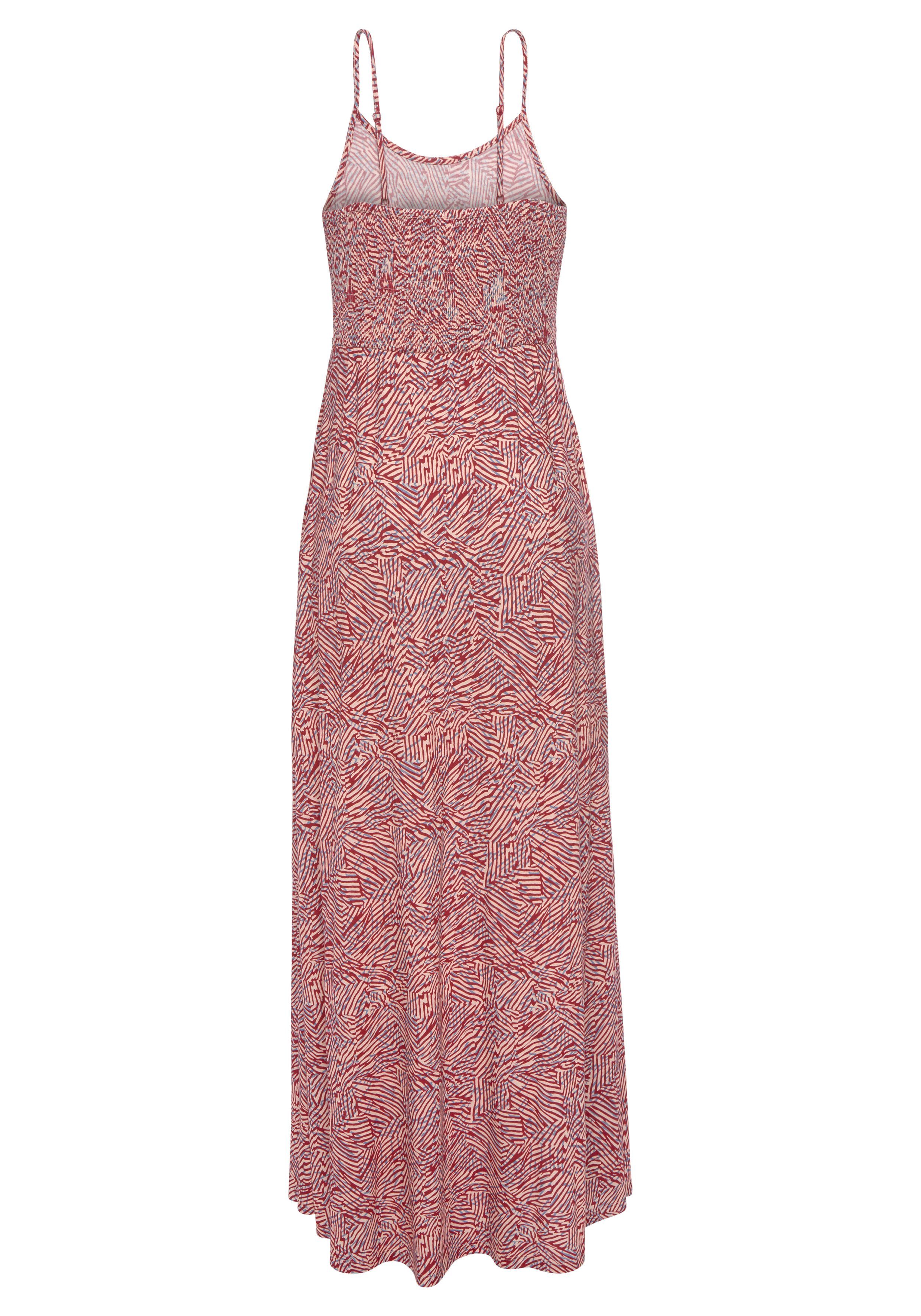 Vivance Maxi-jurk met grafische all-over print en zakken, zomerjurk, strandjurk